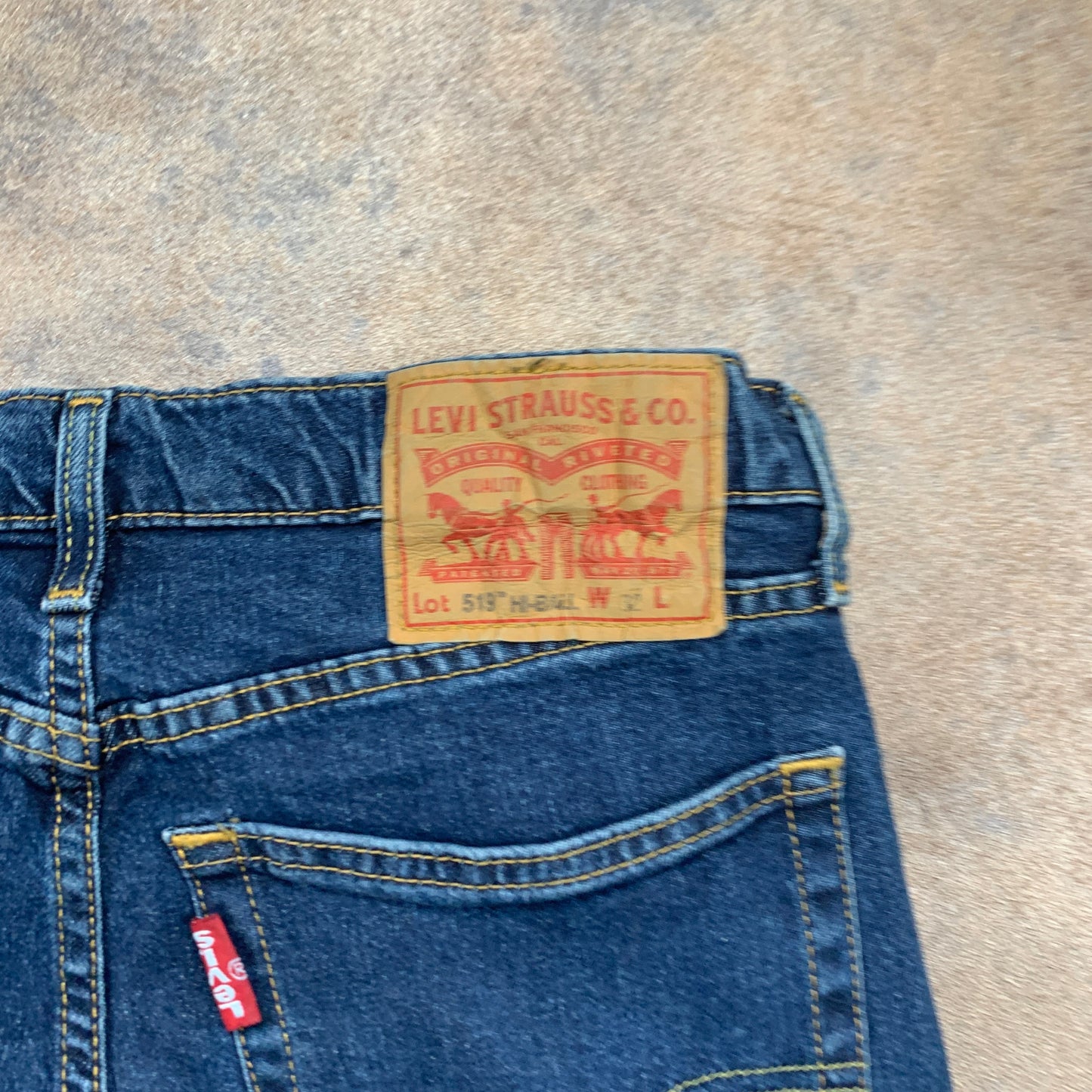 LEVI'S 519 Jeans W32 L29 Mens Skinny Fit Blue