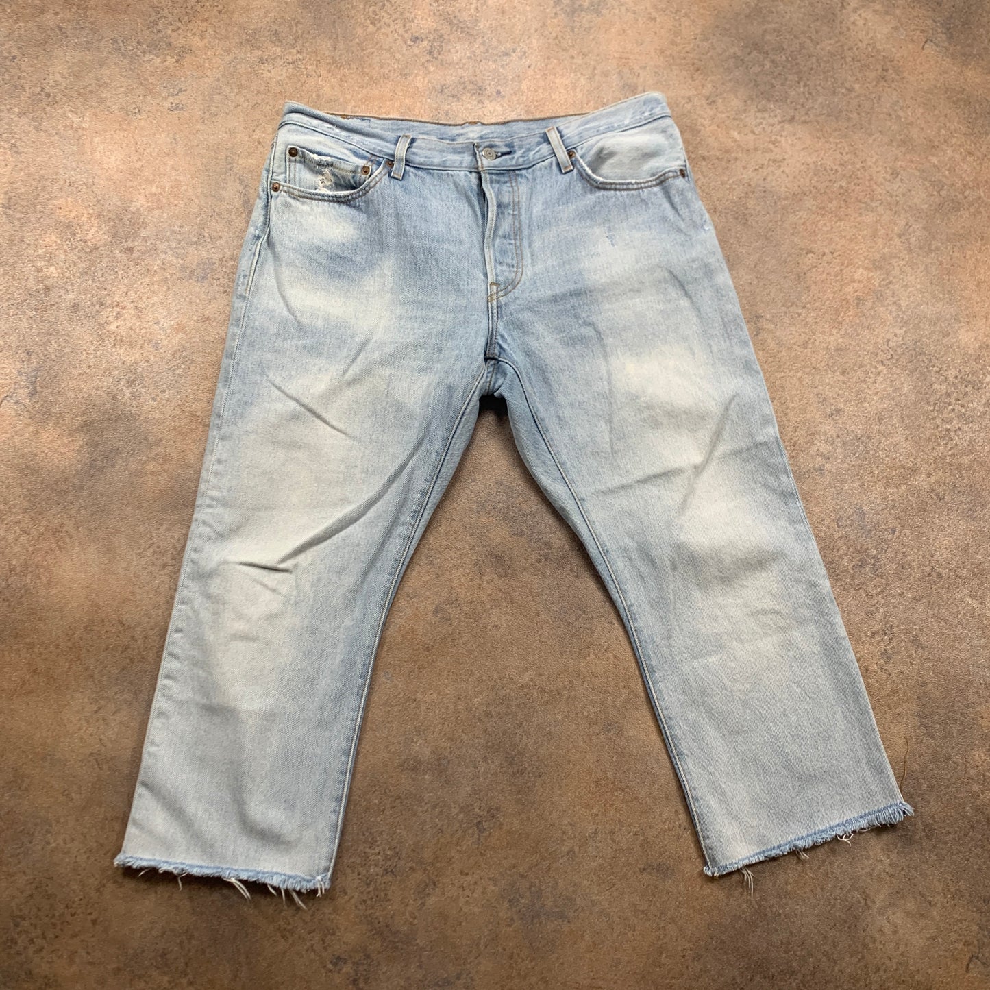LEVI'S 501 Jeans W34 L23 Mens Regular Fit Straight Blue