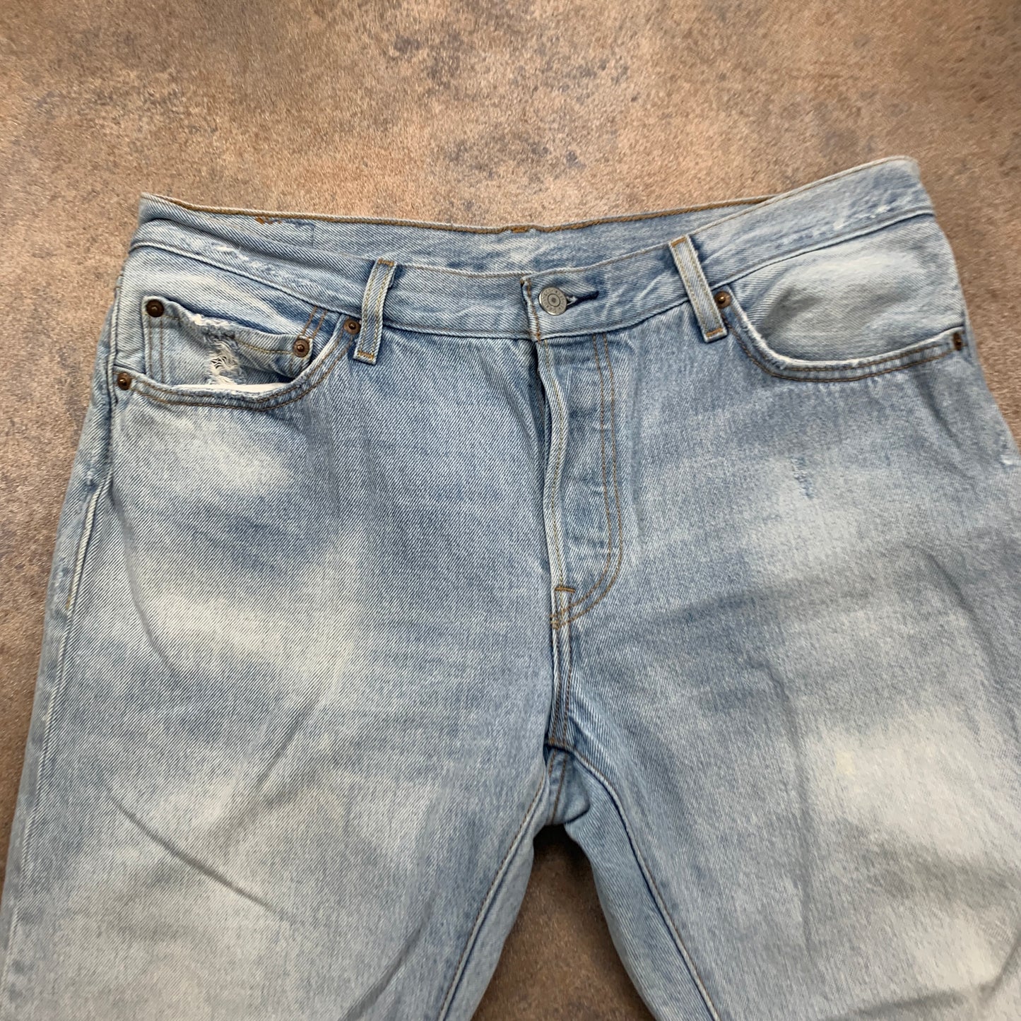 LEVI'S 501 Jeans W34 L23 Mens Regular Fit Straight Blue