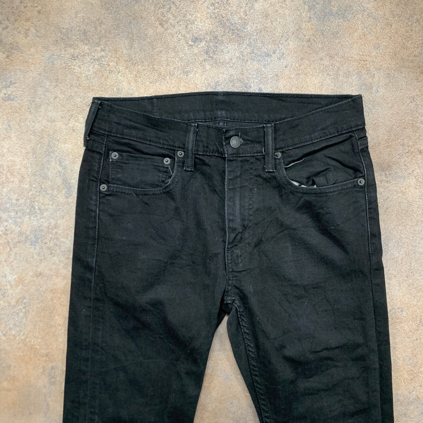 LEVI'S 519 Jeans W32 L32 Mens Skinny Fit Black