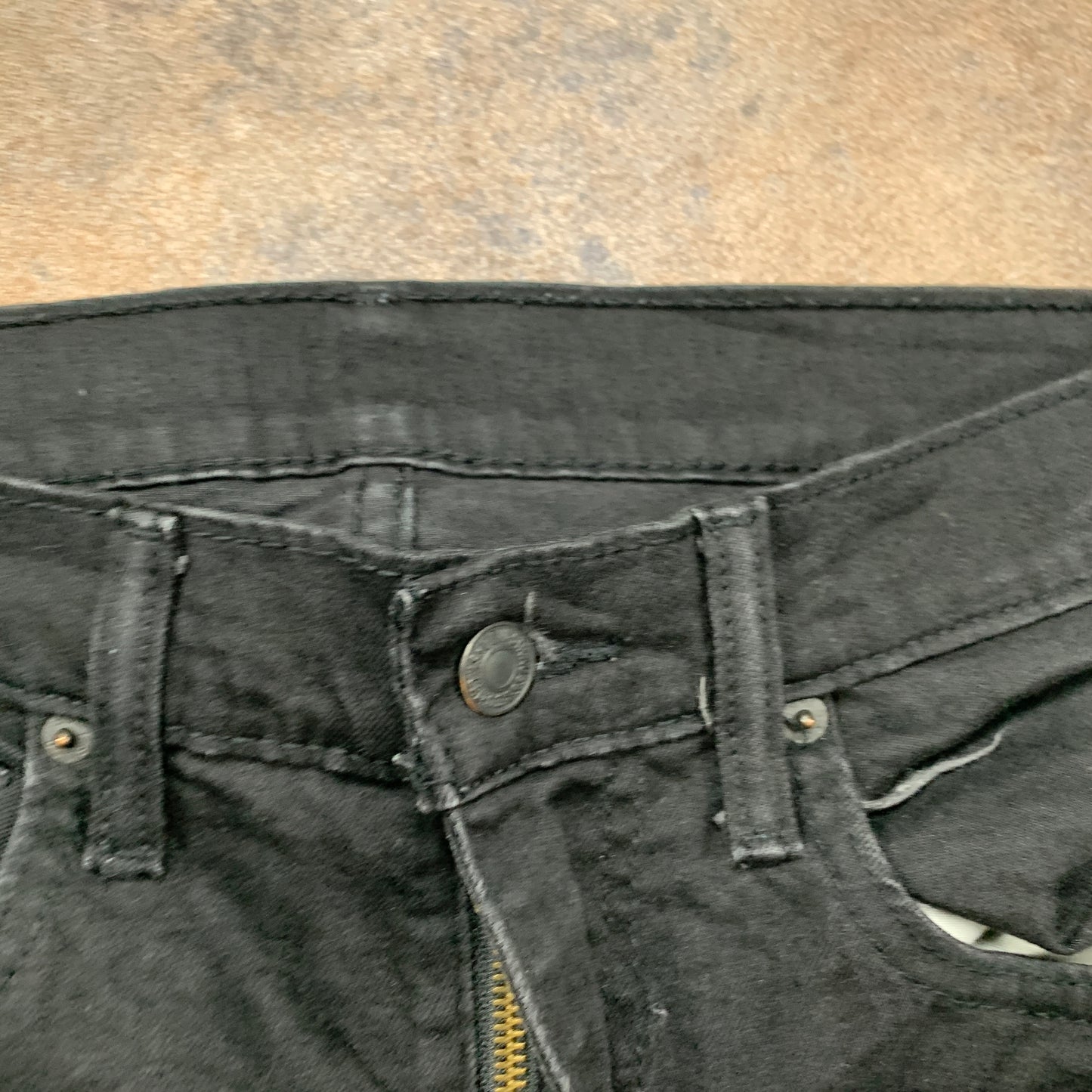 LEVI'S 519 Jeans W32 L32 Mens Skinny Fit Black