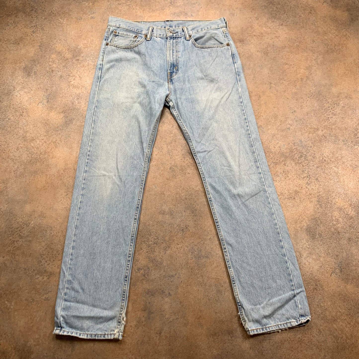 Vintage LEVI'S 505 Jeans W34 L32 Mens Regular Fit Straight Blue