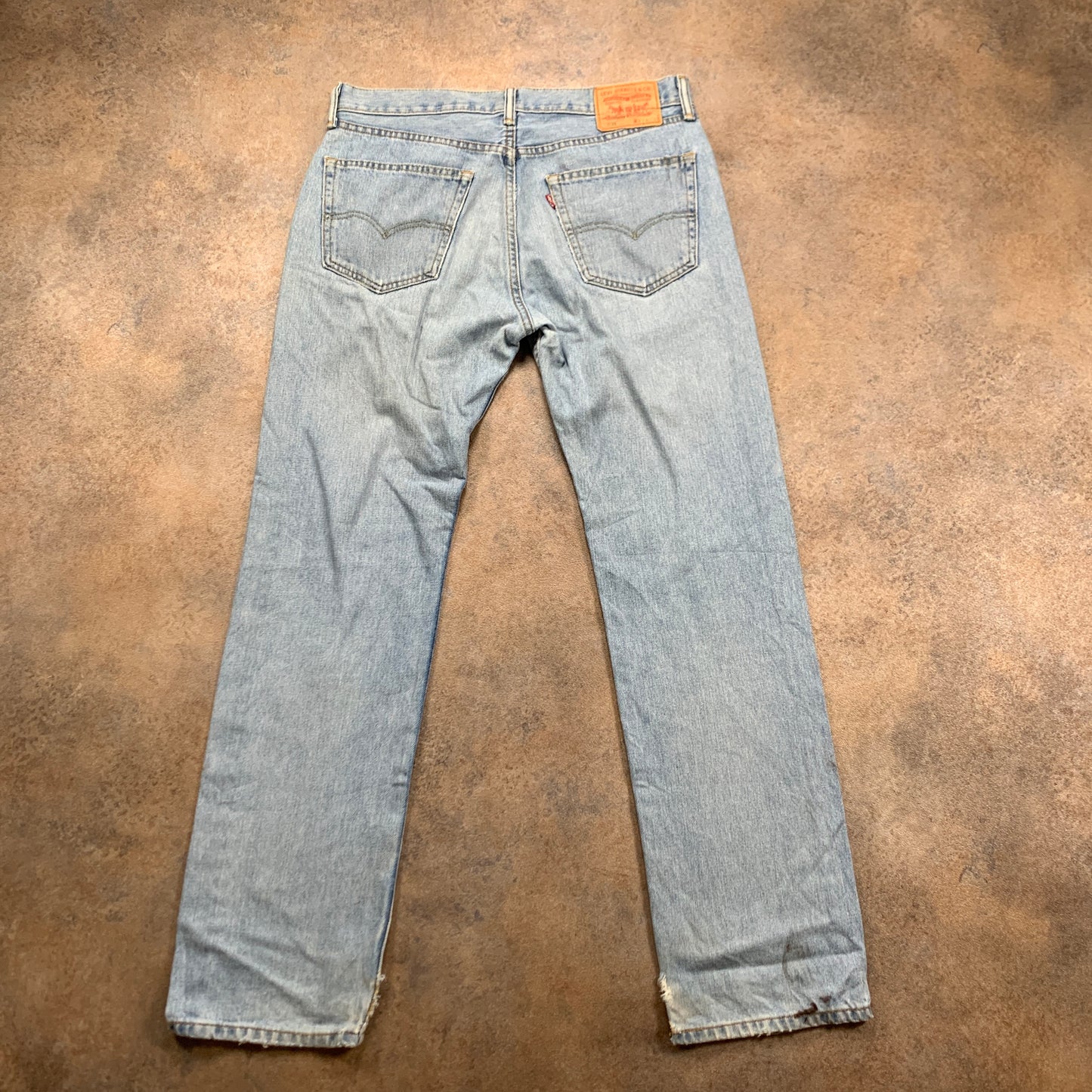 Vintage LEVI'S 505 Jeans W34 L32 Mens Regular Fit Straight Blue