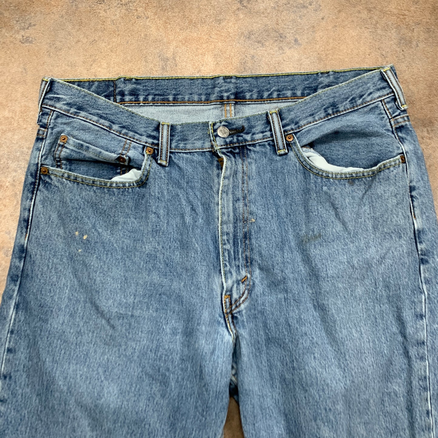 LEVI'S 550 Jeans W38 L29 Mens Relaxed Fit Straight Blue