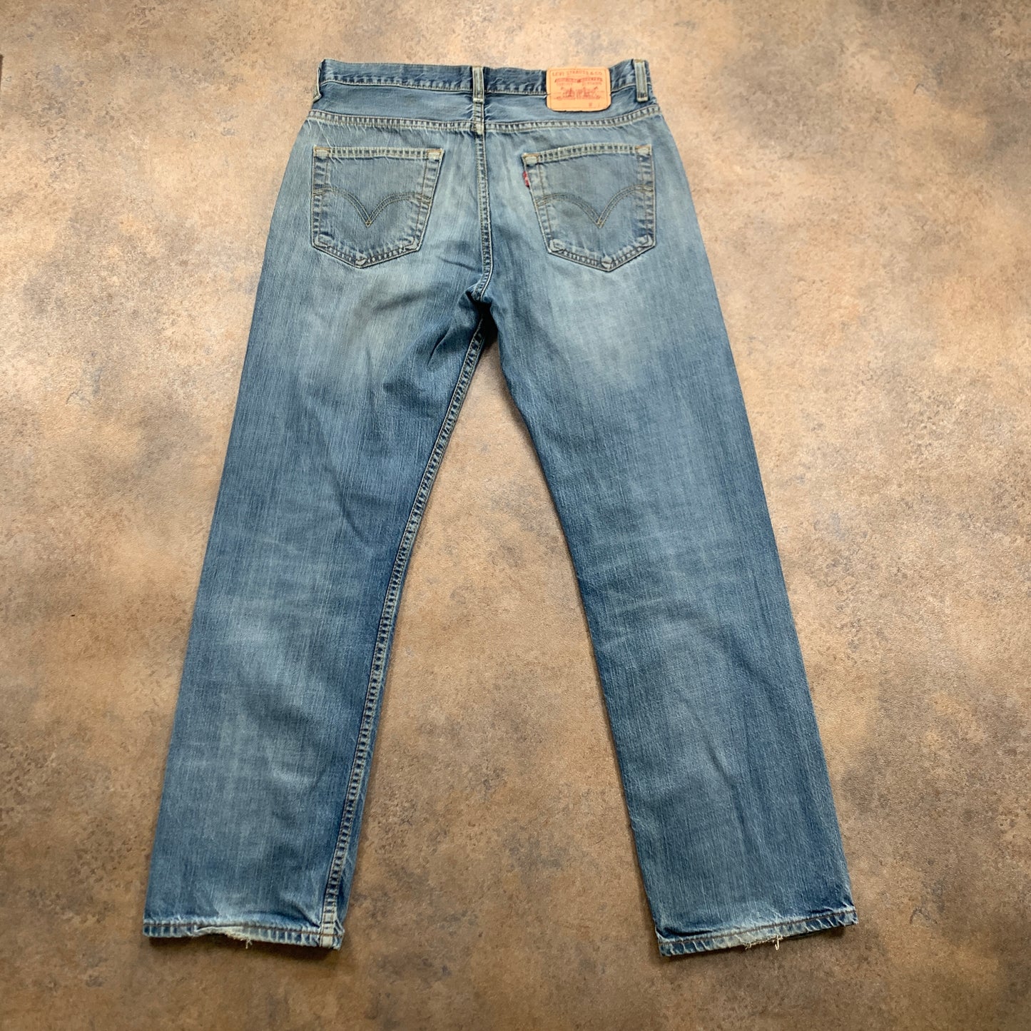 LEVI'S 751 Jeans W34 L31 Mens Regular Fit Straight Blue