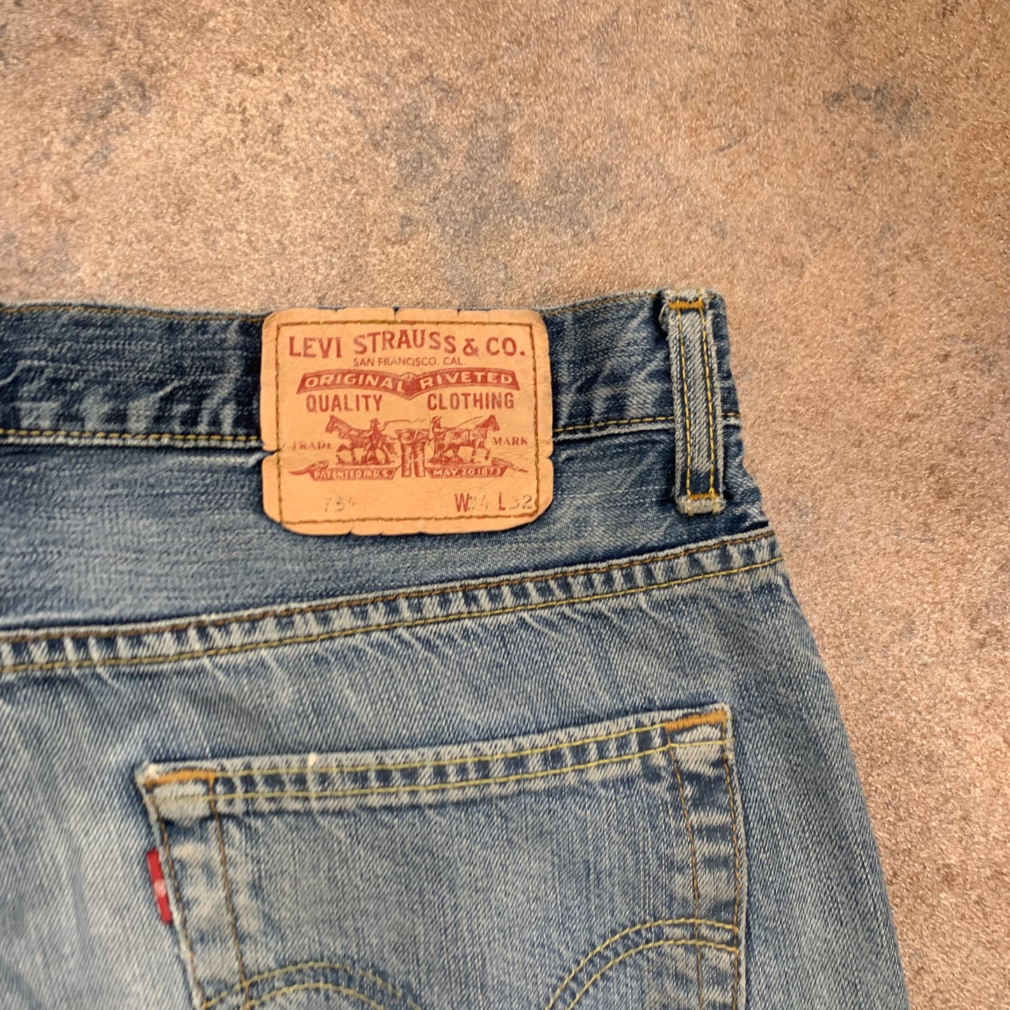 LEVI'S 751 Jeans W34 L31 Mens Regular Fit Straight Blue