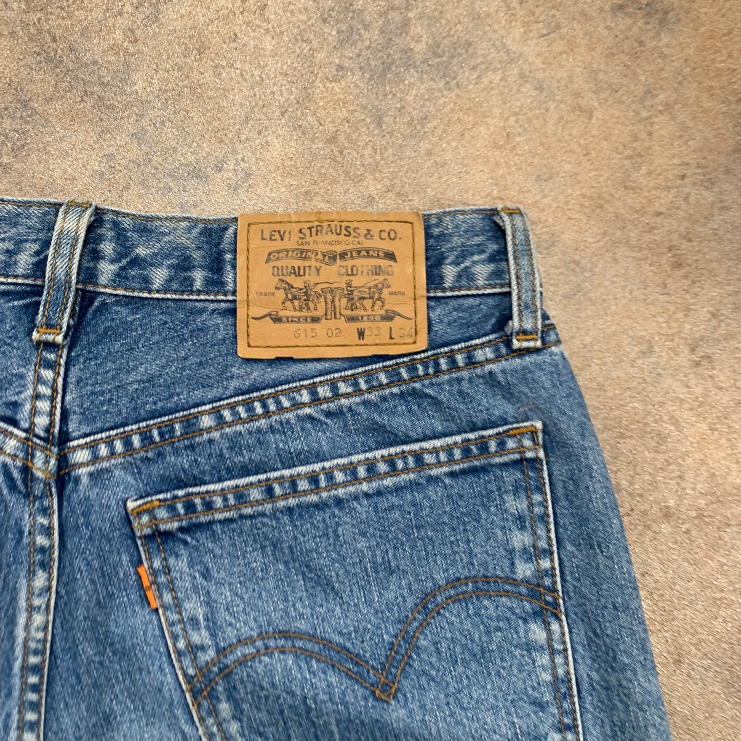 Vintage LEVI'S 615 Jeans W33 L26 Mens Regular Fit Straight Blue 70s