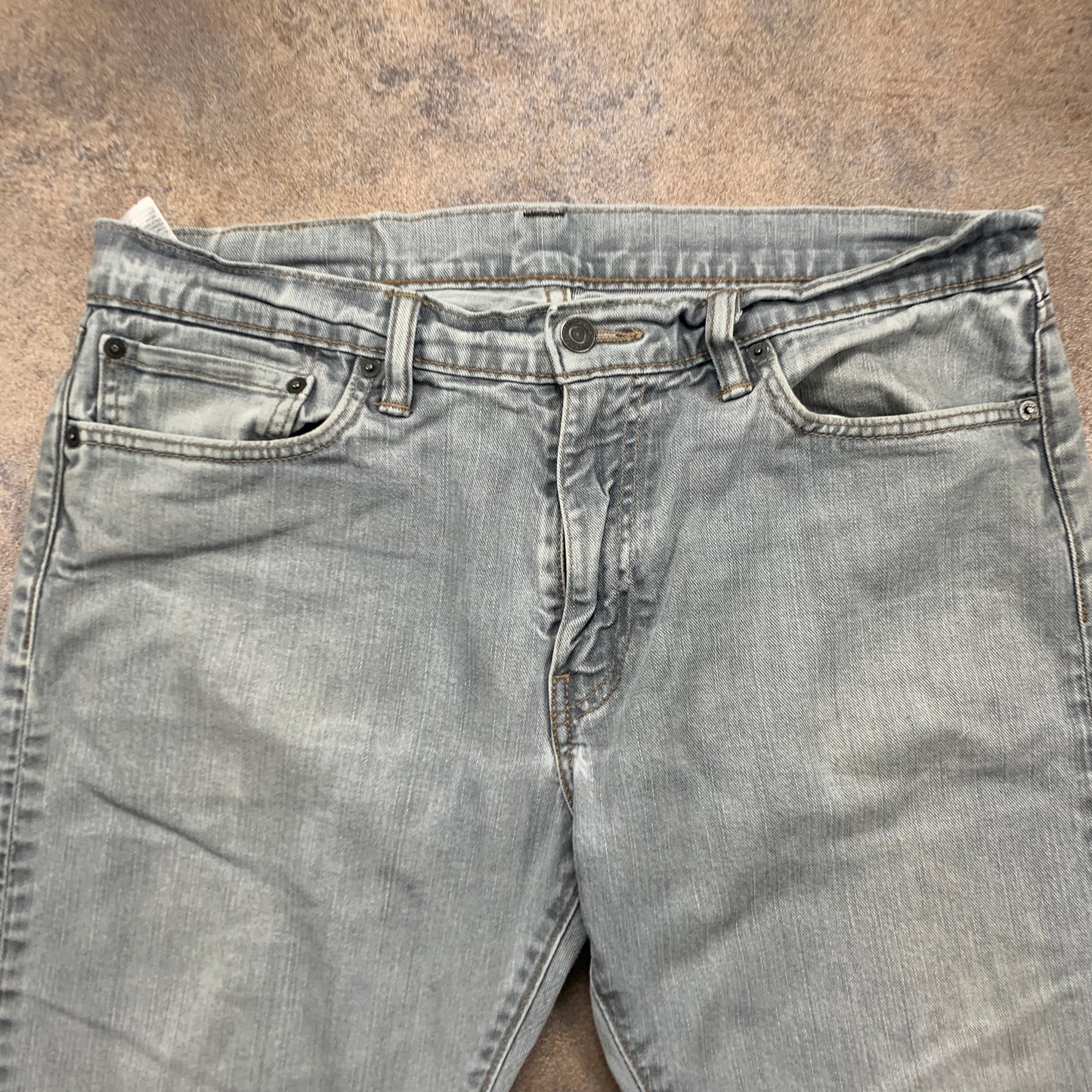 LEVI'S 504 Jeans W34 L29 Mens Regular Fit Straight Grey