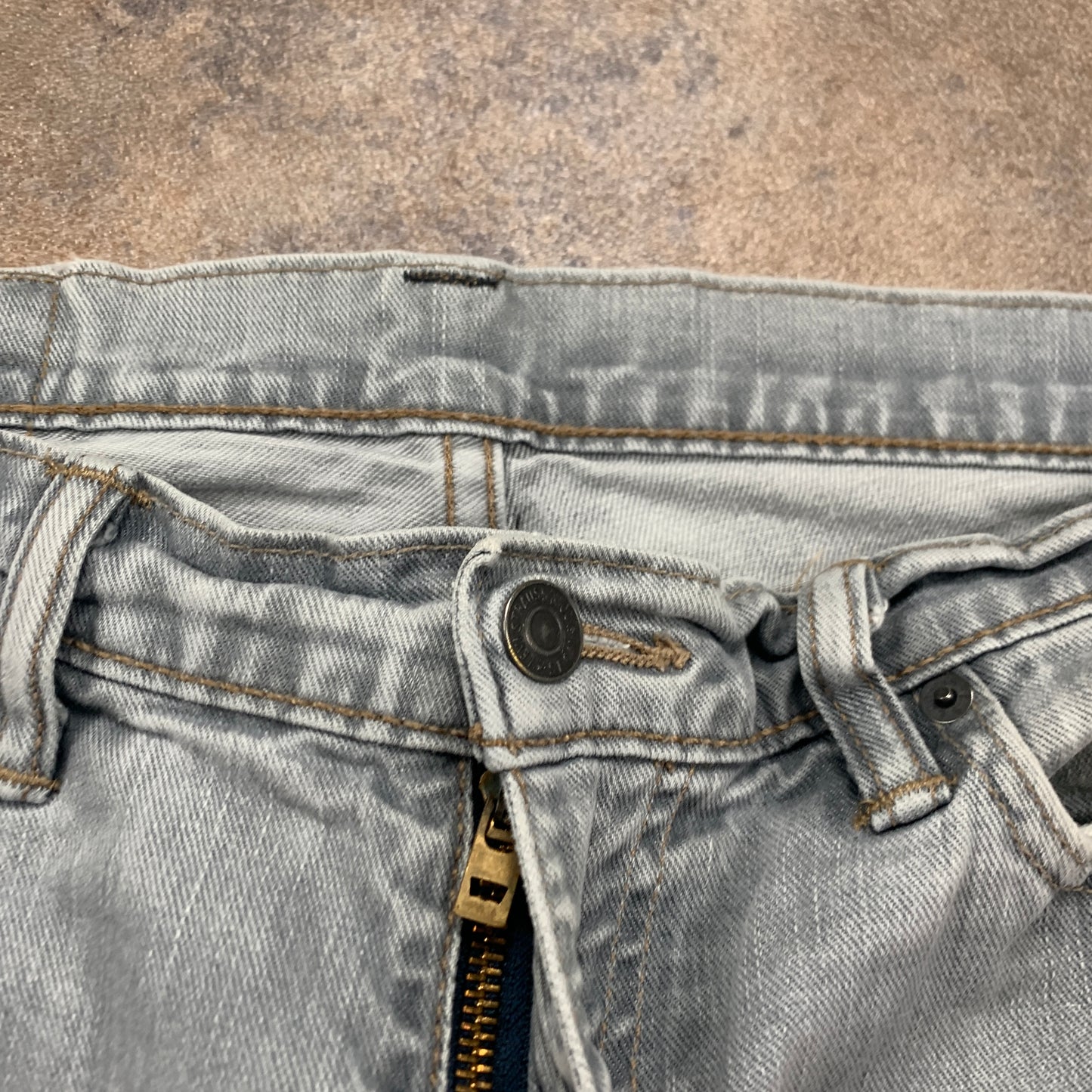 LEVI'S 504 Jeans W34 L29 Mens Regular Fit Straight Grey