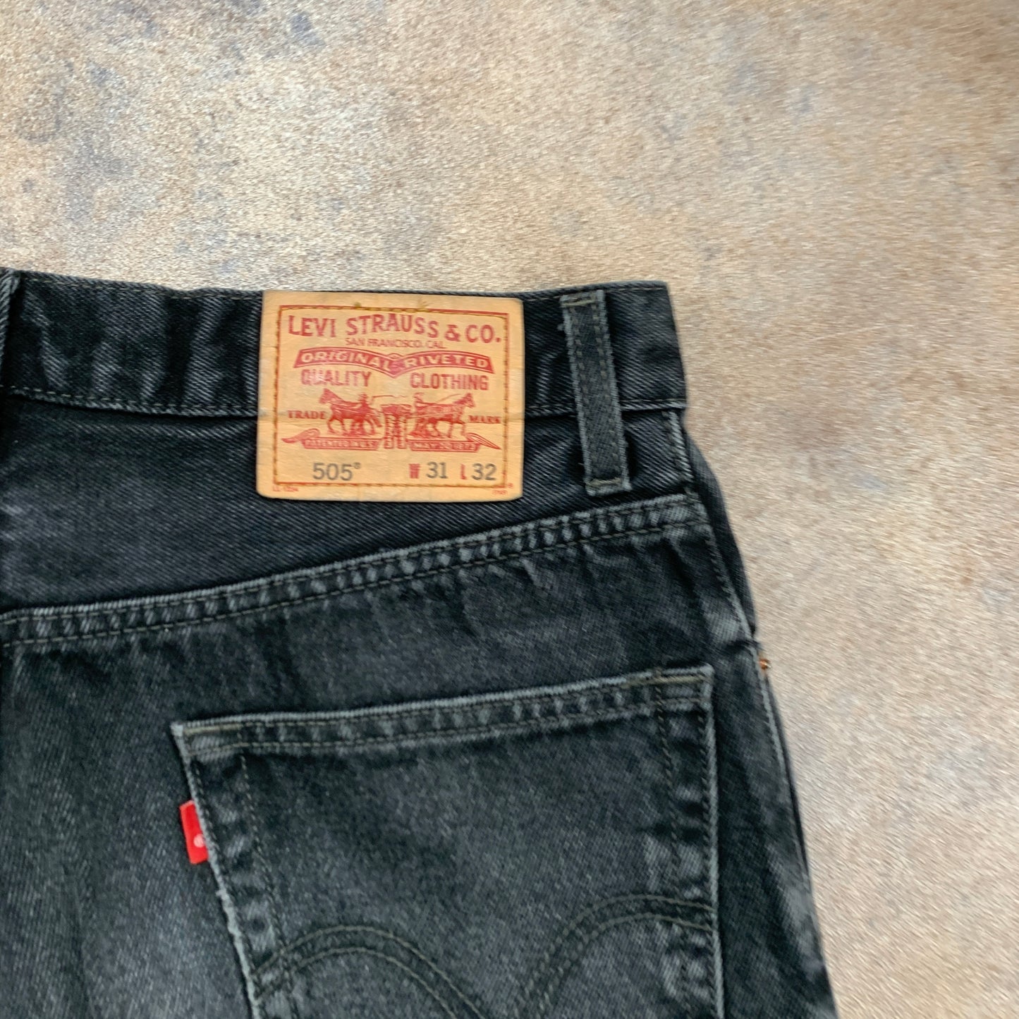 Vintage LEVI'S 505 Jeans W31 L28 Mens Regular Fit Straight Grey