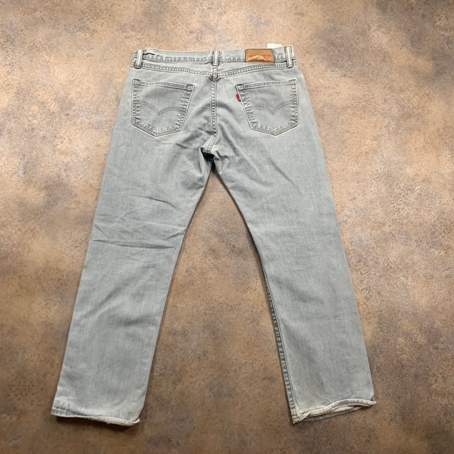 LEVI'S 504 Jeans W34 L29 Mens Regular Fit Straight Grey