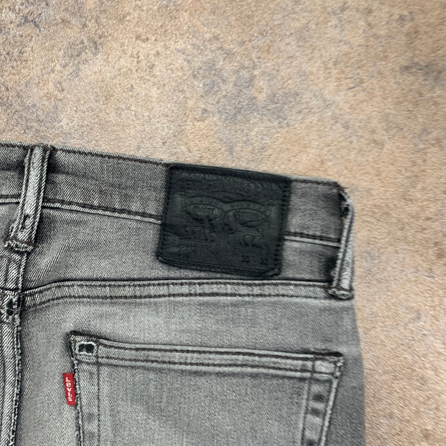 LEVI'S 519 Jeans W30 L31 Mens Skinny Fit Grey