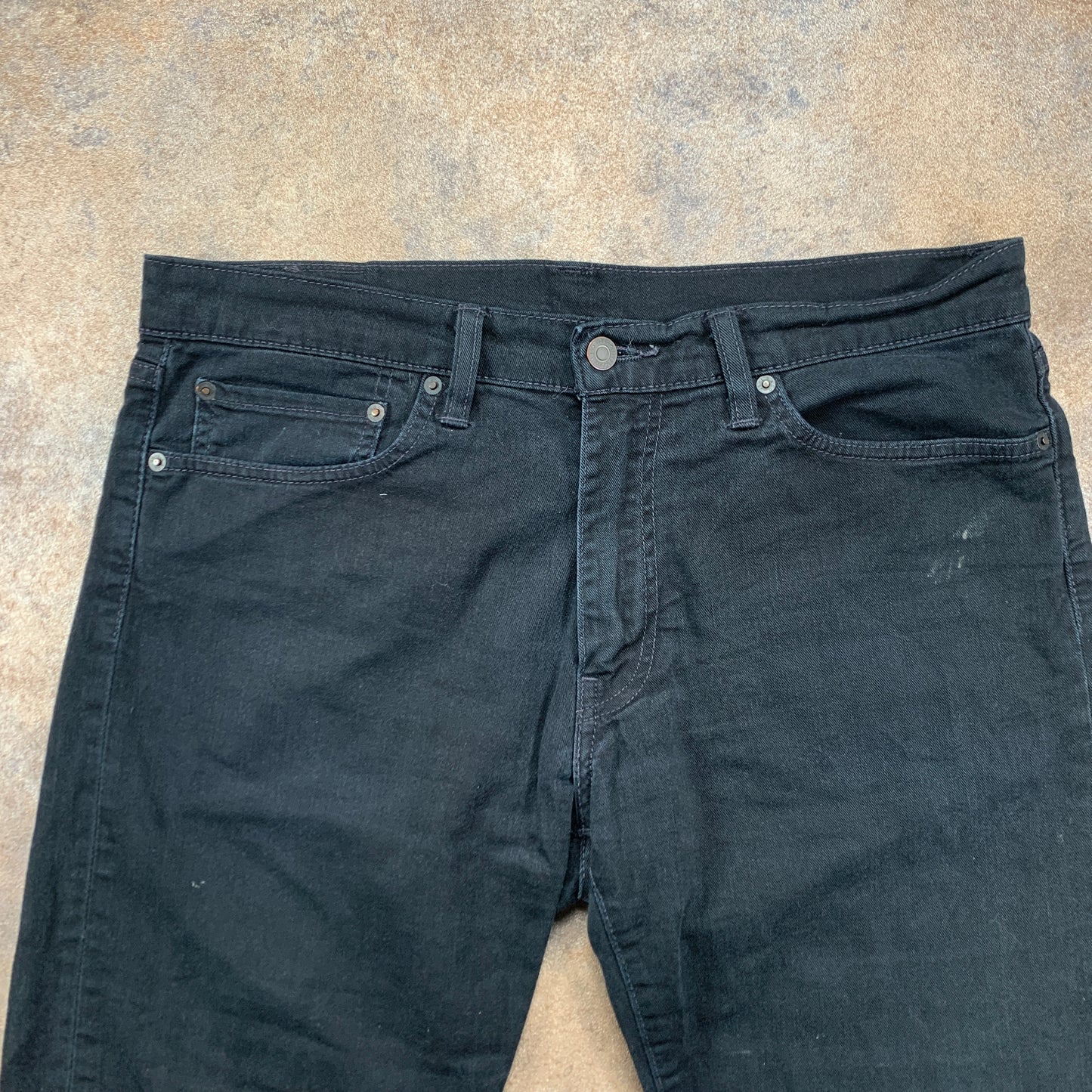 LEVI'S 504 Jeans W35 L27 Mens Regular Fit Straight Black