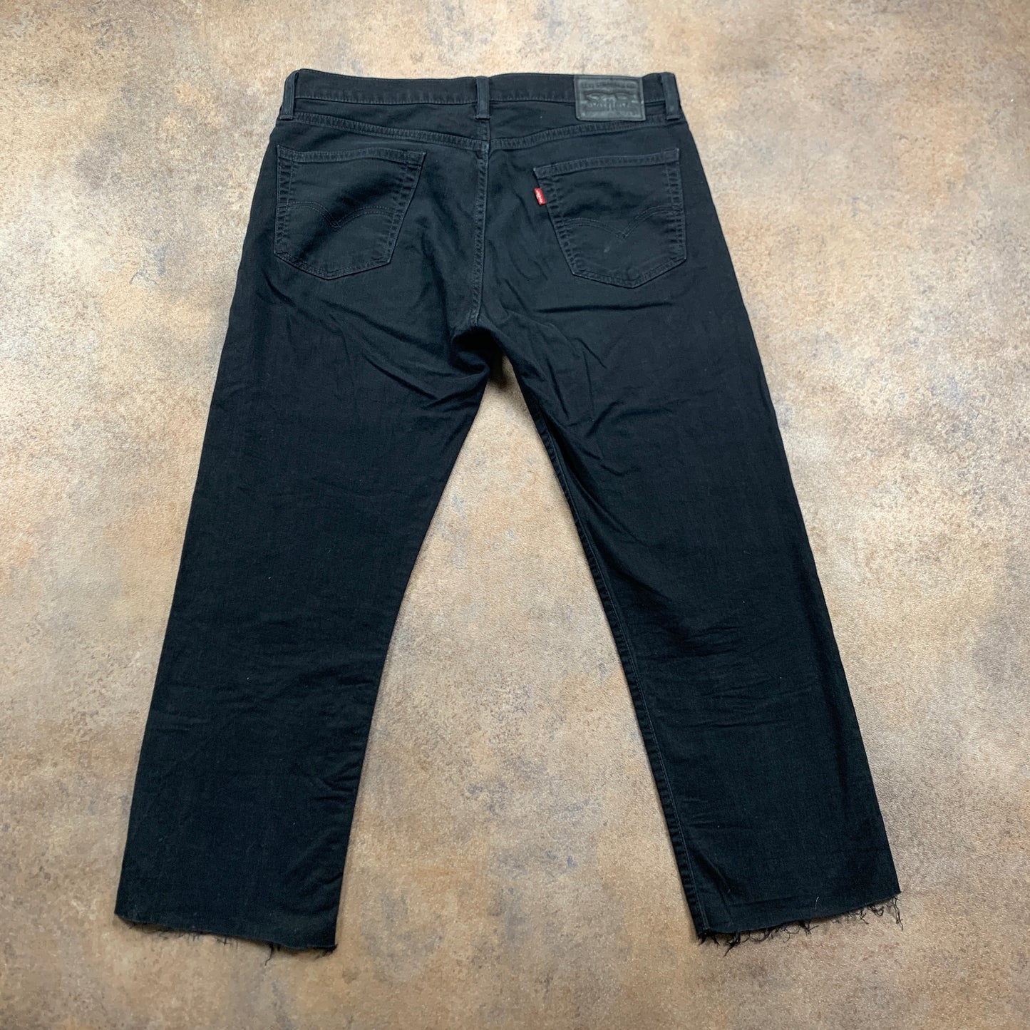 LEVI'S 504 Jeans W35 L27 Mens Regular Fit Straight Black