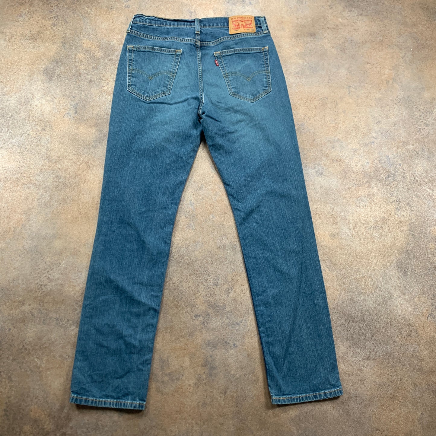 LEVI'S 541 Jeans W33 L32 Mens Slim Fit Tapered Blue