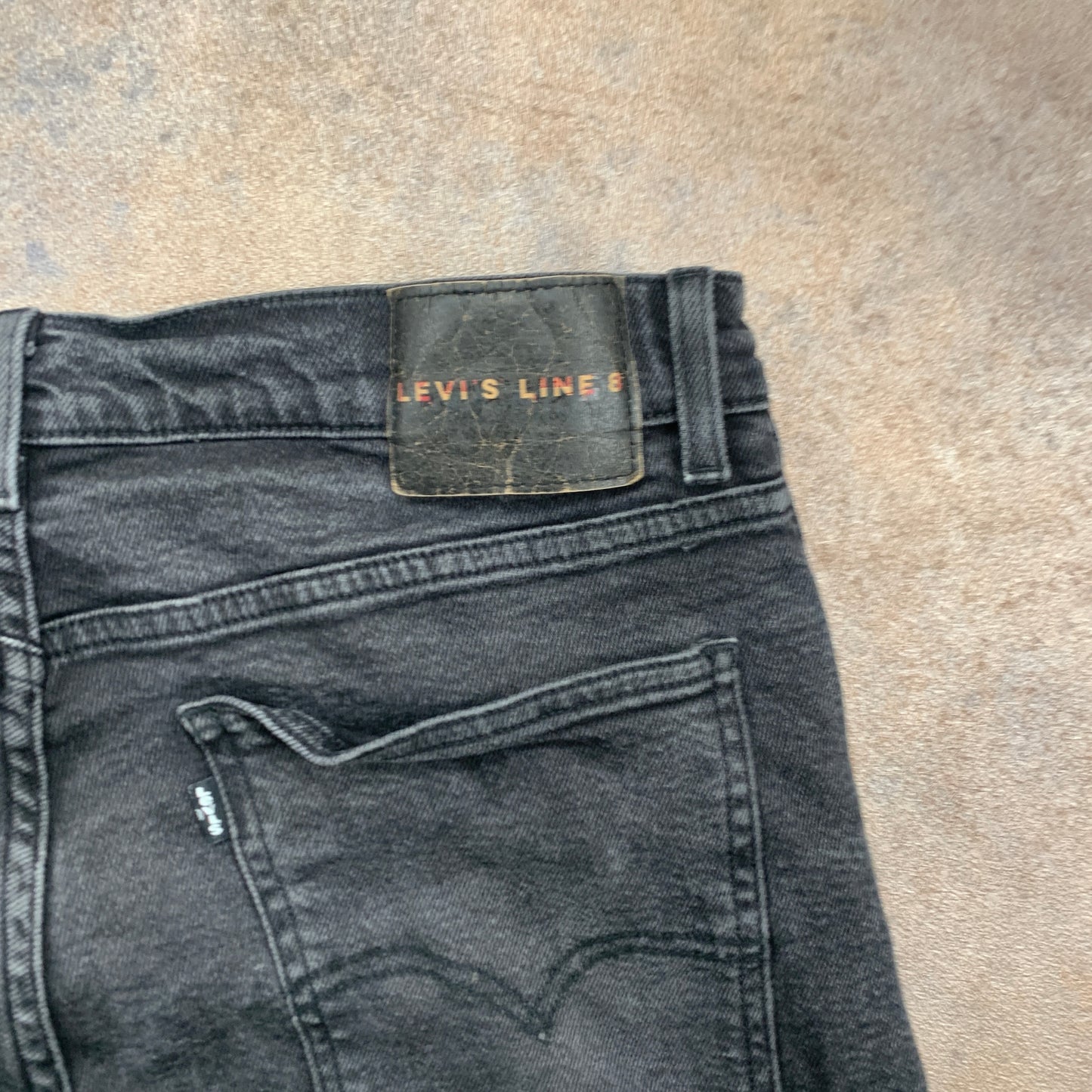 LEVI'S Line 8 Jeans W34 L30 Mens Skinny Fit Grey