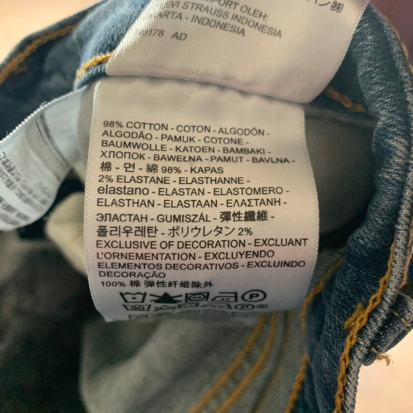 LEVI'S 541 Jeans W33 L32 Mens Slim Fit Tapered Blue
