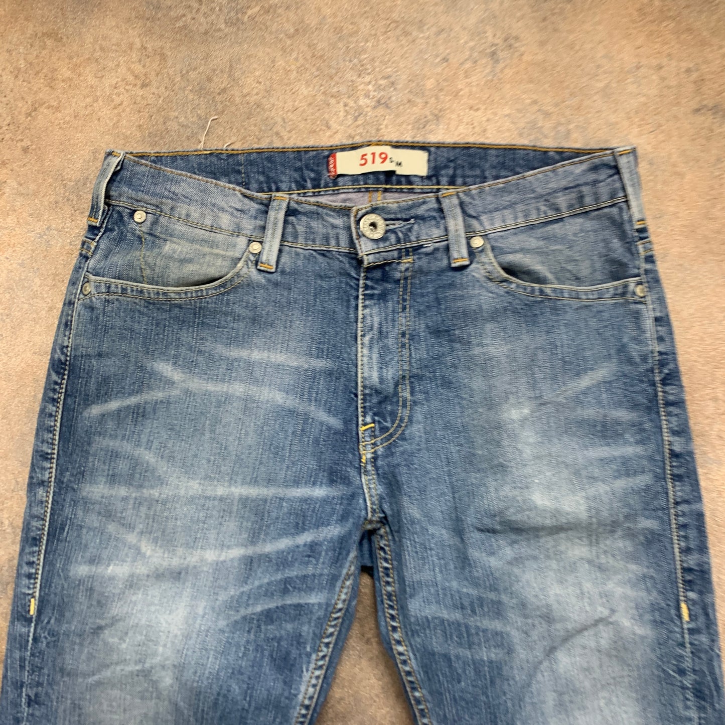 Vintage LEVI'S 519 Jeans W32 L32 Mens Slim Fit Blue