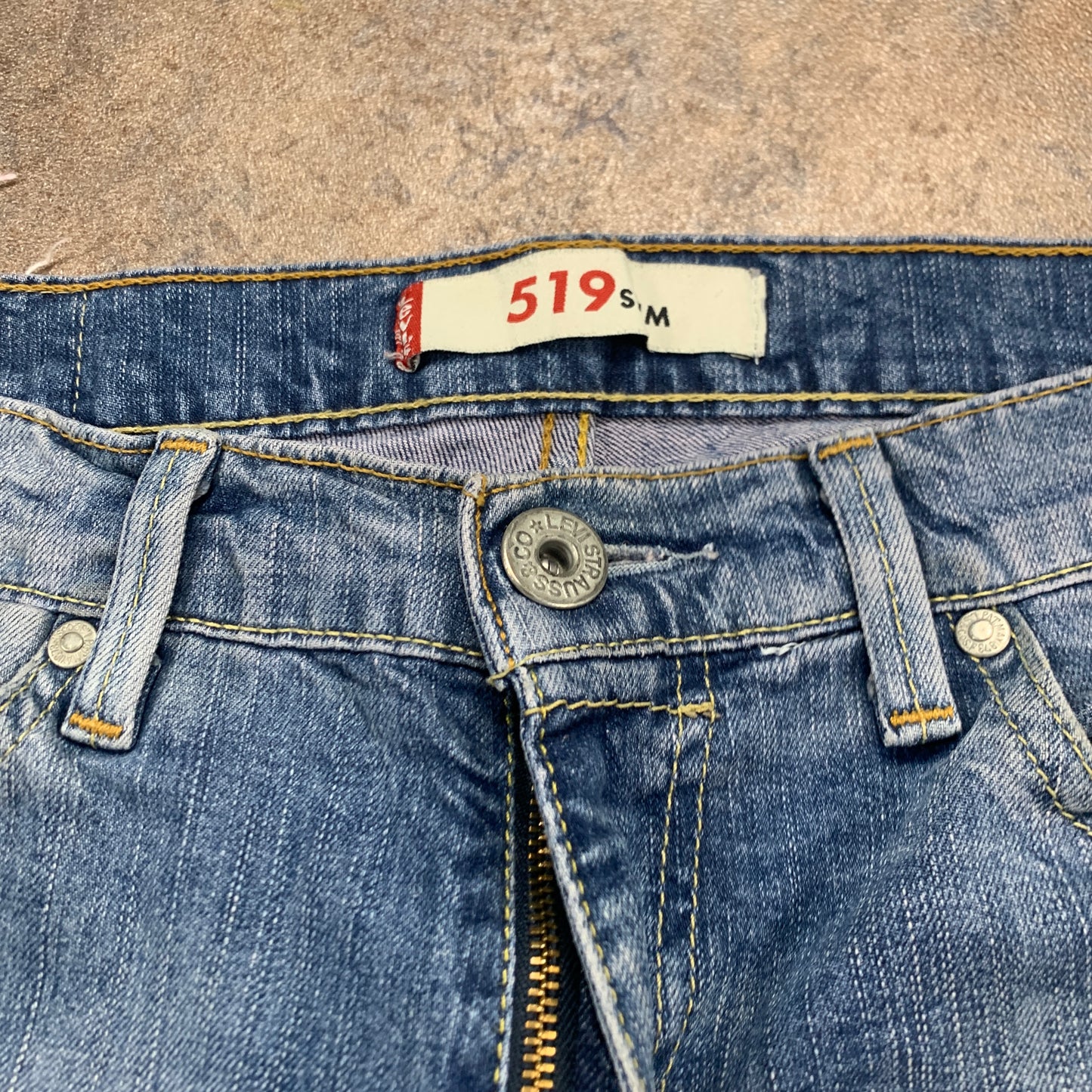 Vintage LEVI'S 519 Jeans W32 L32 Mens Slim Fit Blue