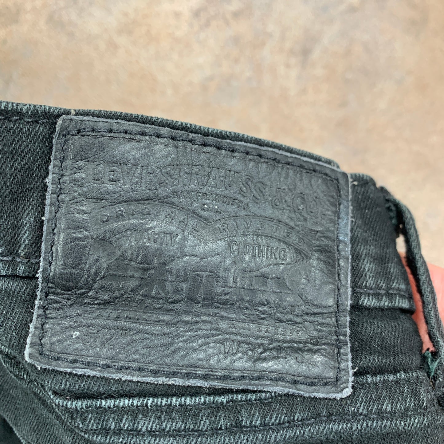 LEVI'S 512 Jeans W32 L30 Mens Slim Fit Tapered Dark Grey