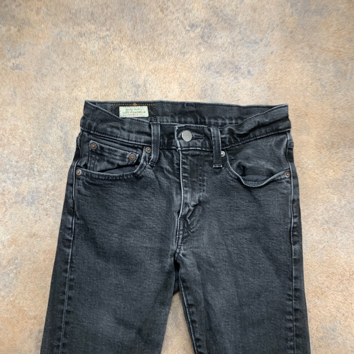 LEVI'S Skinny Tapered Jeans W28 L30 Mens Grey