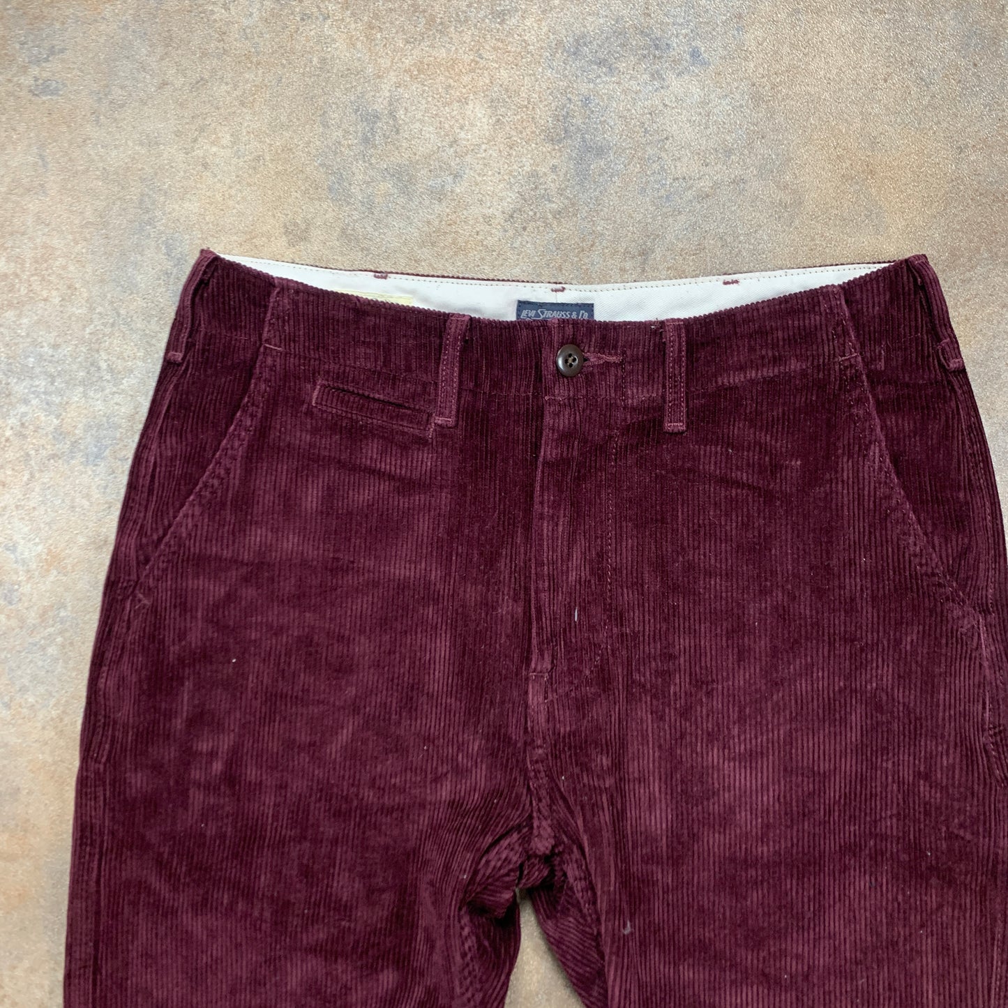 LEVI'S Jeans W30 L27 Mens Slim Fit Purple Corduroy