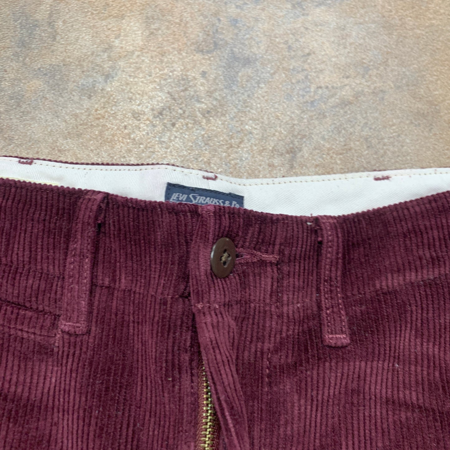 LEVI'S Jeans W30 L27 Mens Slim Fit Purple Corduroy