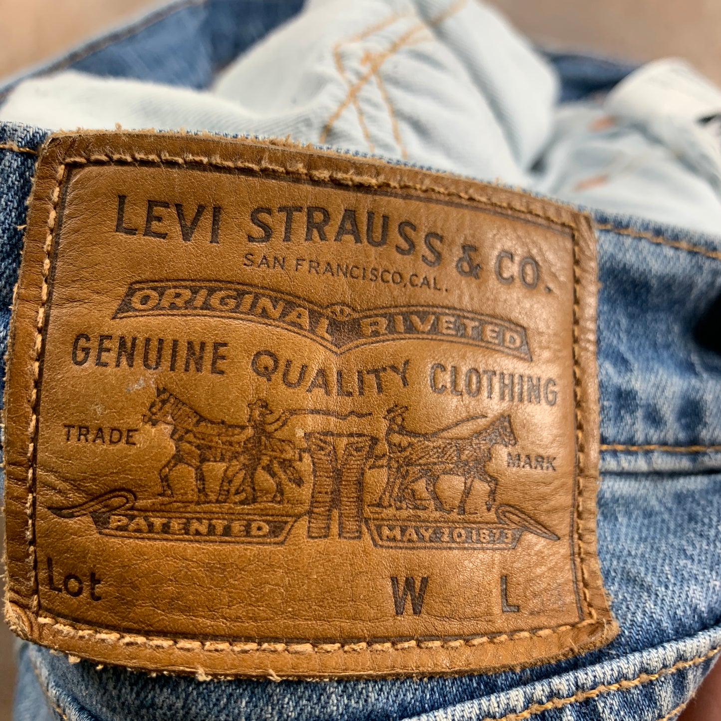 LEVI'S 512 Jeans W32 L33 Mens Slim Fit Tapered Blue