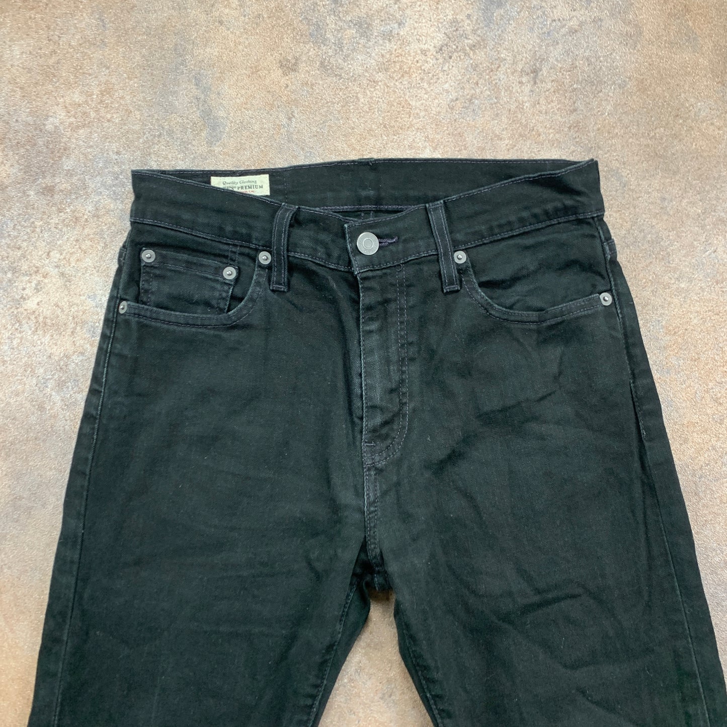 LEVI'S 512 Jeans W29 L28 Mens Slim Fit Tapered Black