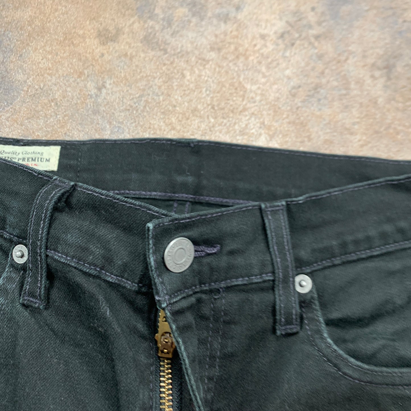 LEVI'S 512 Jeans W29 L28 Mens Slim Fit Tapered Black
