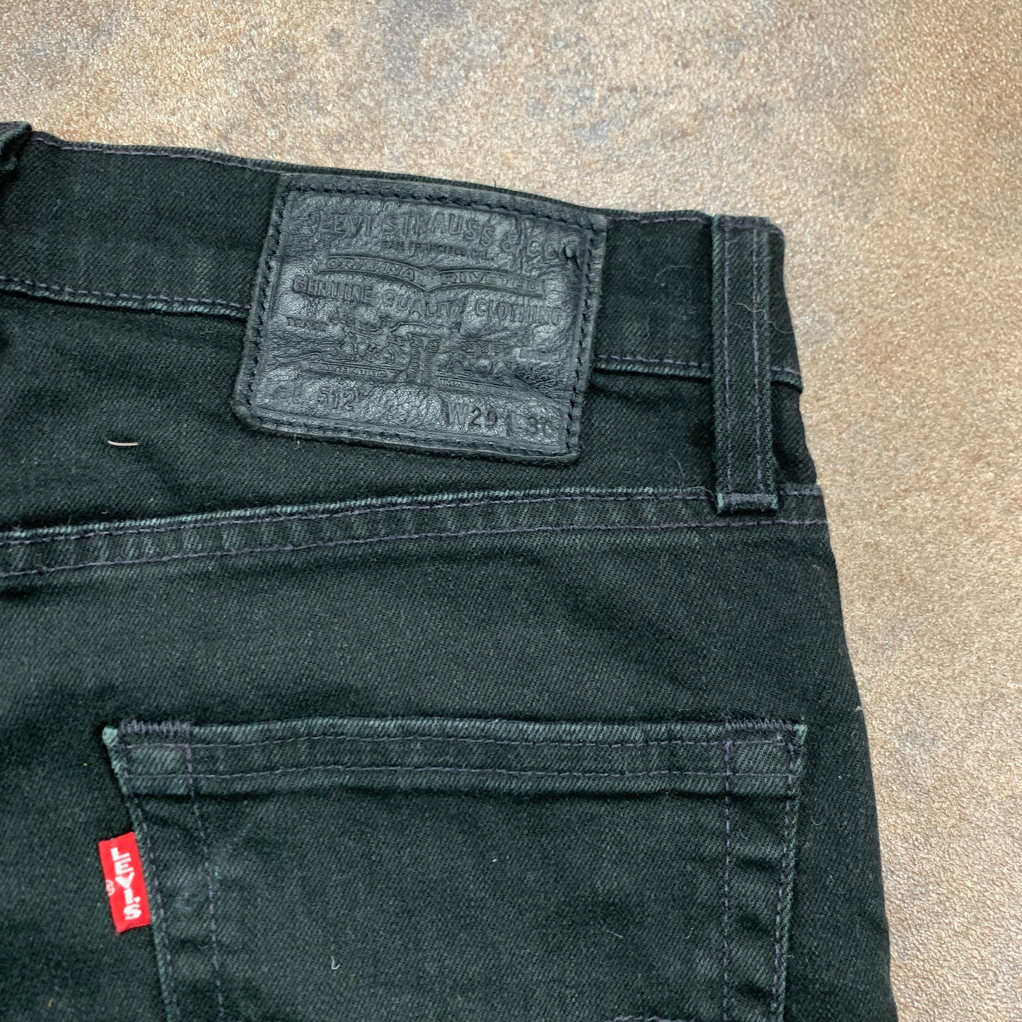 LEVI'S 512 Jeans W29 L28 Mens Slim Fit Tapered Black