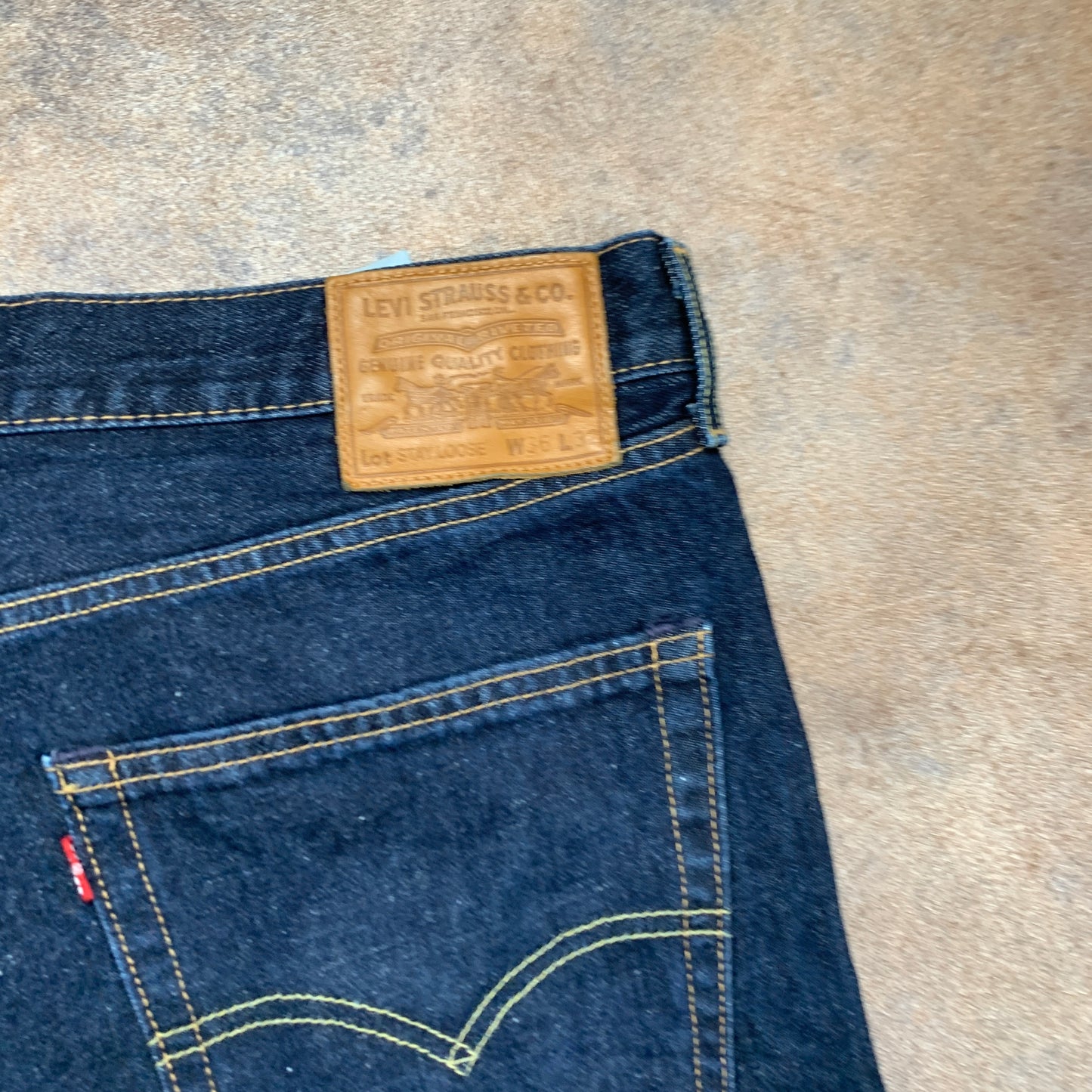 LEVI'S Stay Loose Jeans W36 L32 Mens Relaxed Fit Straight Blue