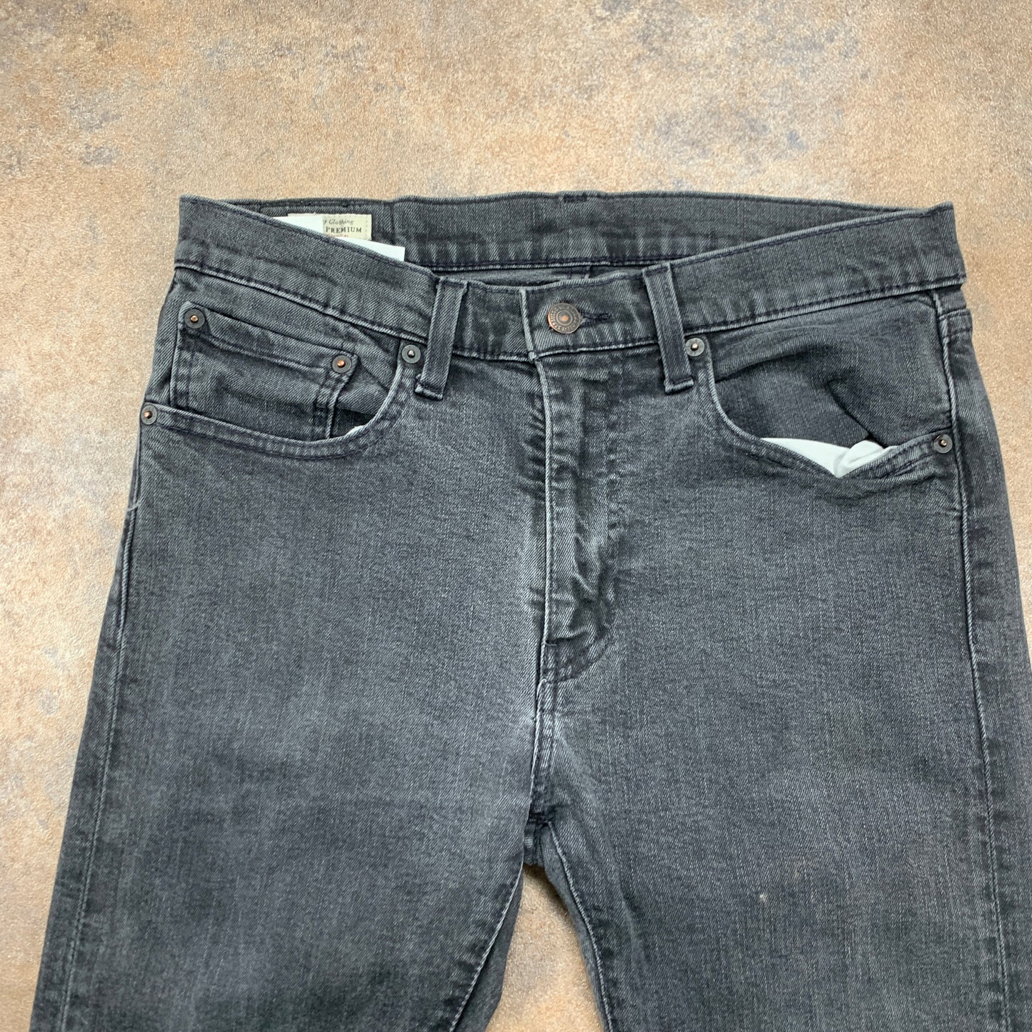 LEVI'S Skinny Tapered Jeans W32 L32 Mens Grey