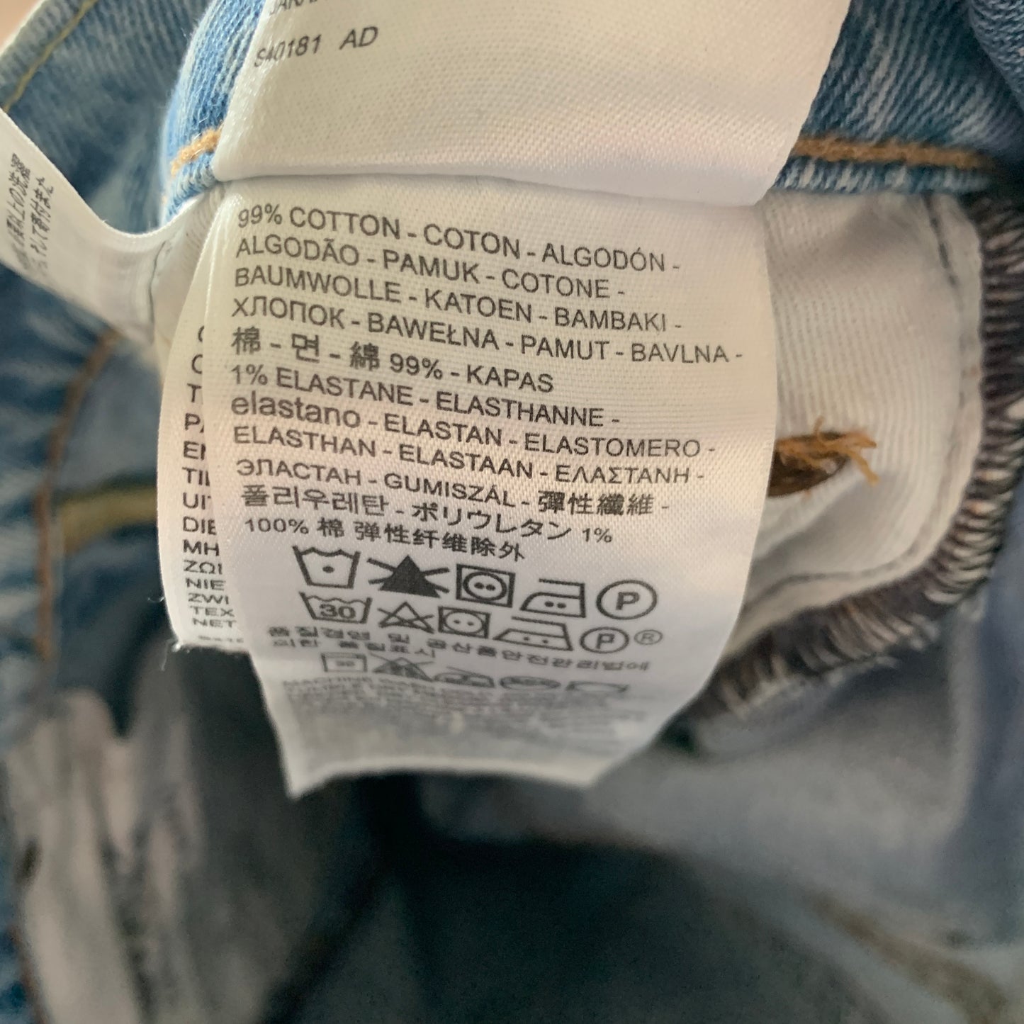 LEVI'S 512 Jeans W30 L32 Mens Slim Fit Tapered Blue