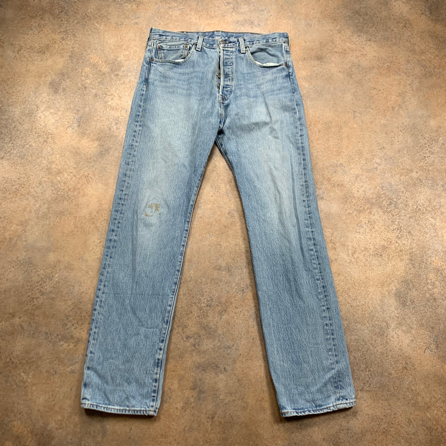 Vintage LEVI'S 501 Jeans W32 L32 Mens Regular Fit Straight Blue