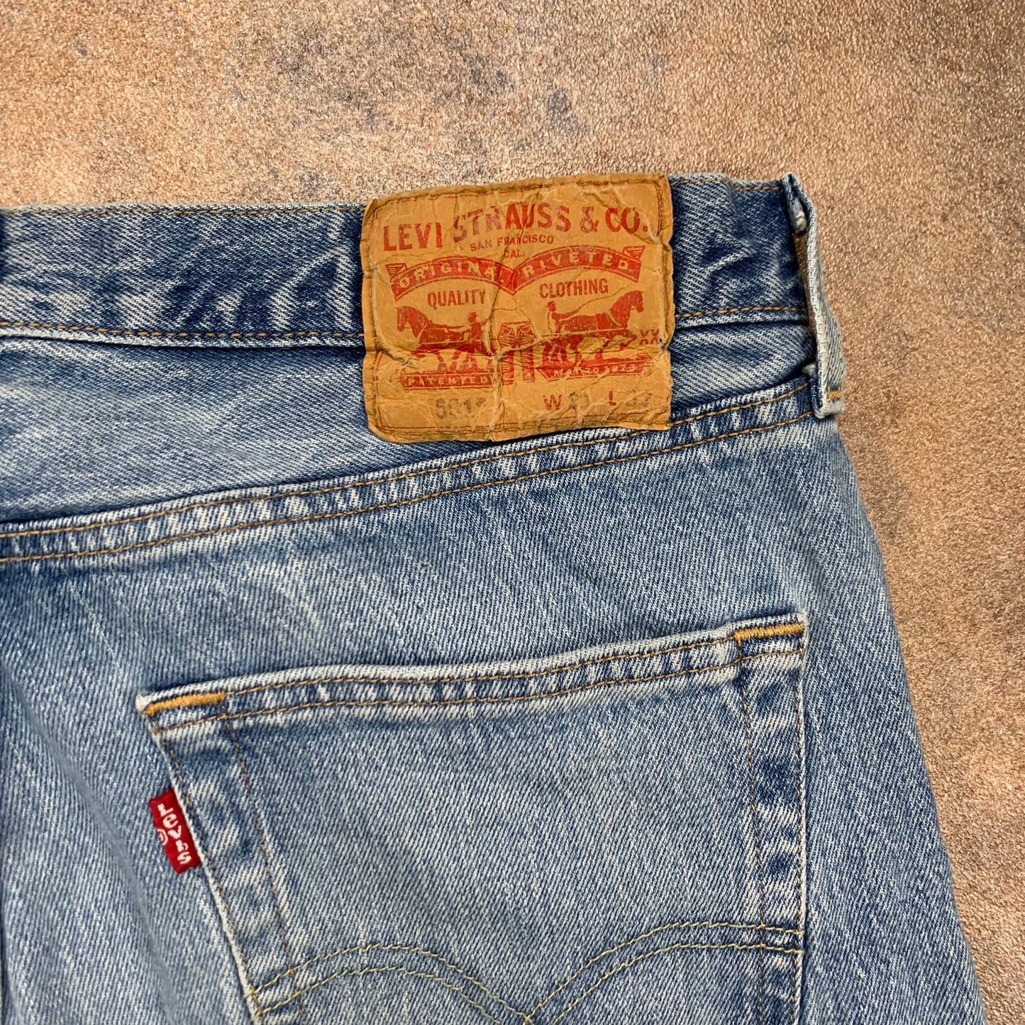 Vintage LEVI'S 501 Jeans W32 L32 Mens Regular Fit Straight Blue