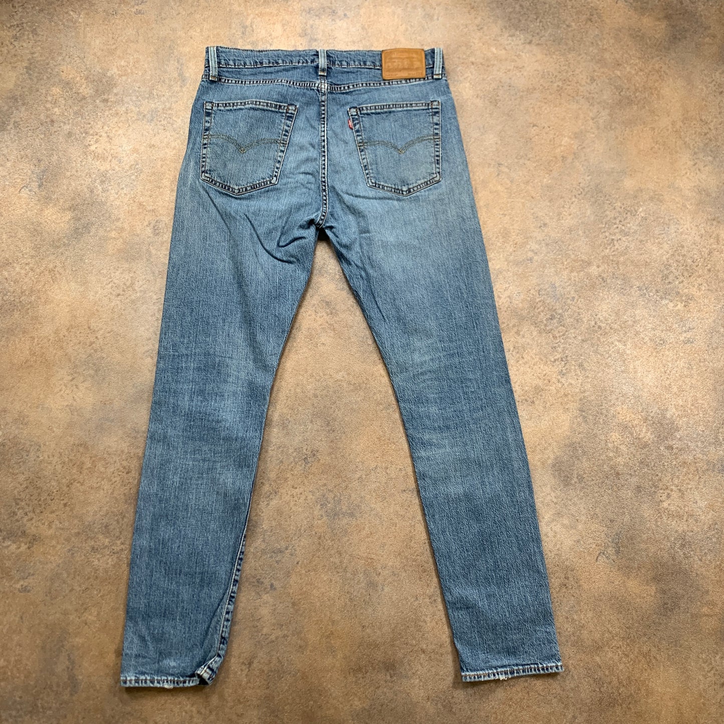 LEVI'S 512 Jeans W34 L31 Mens Slim Fit Tapered Blue