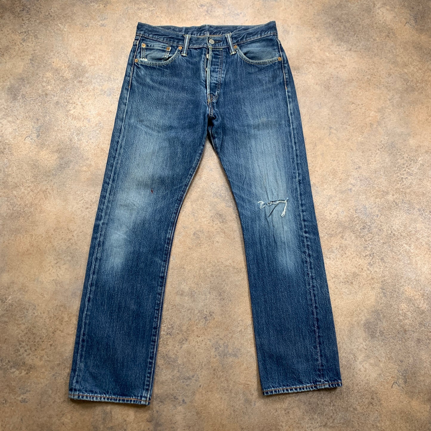 LEVI'S 501 Jeans W30 L30 Mens Regular Fit Straight Blue