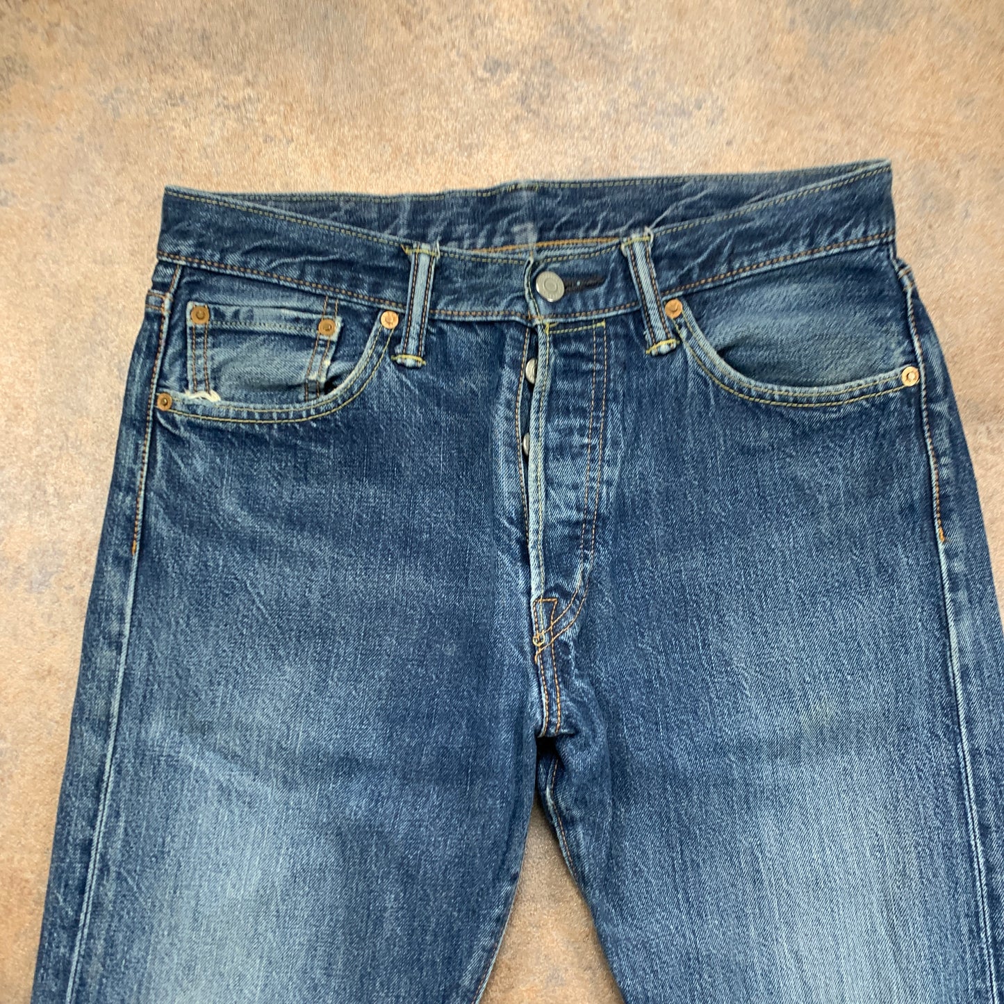 LEVI'S 501 Jeans W30 L30 Mens Regular Fit Straight Blue
