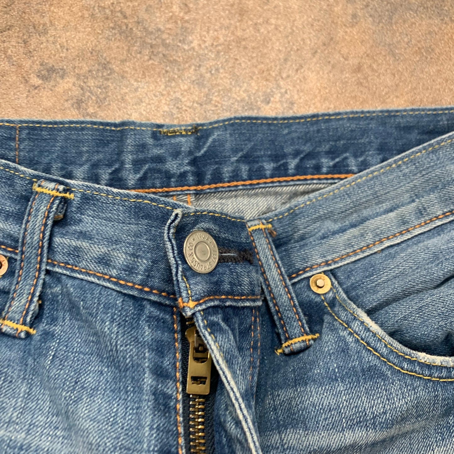 LEVI'S 508 Jeans W30 L29 Mens Slim Fit Straight Blue