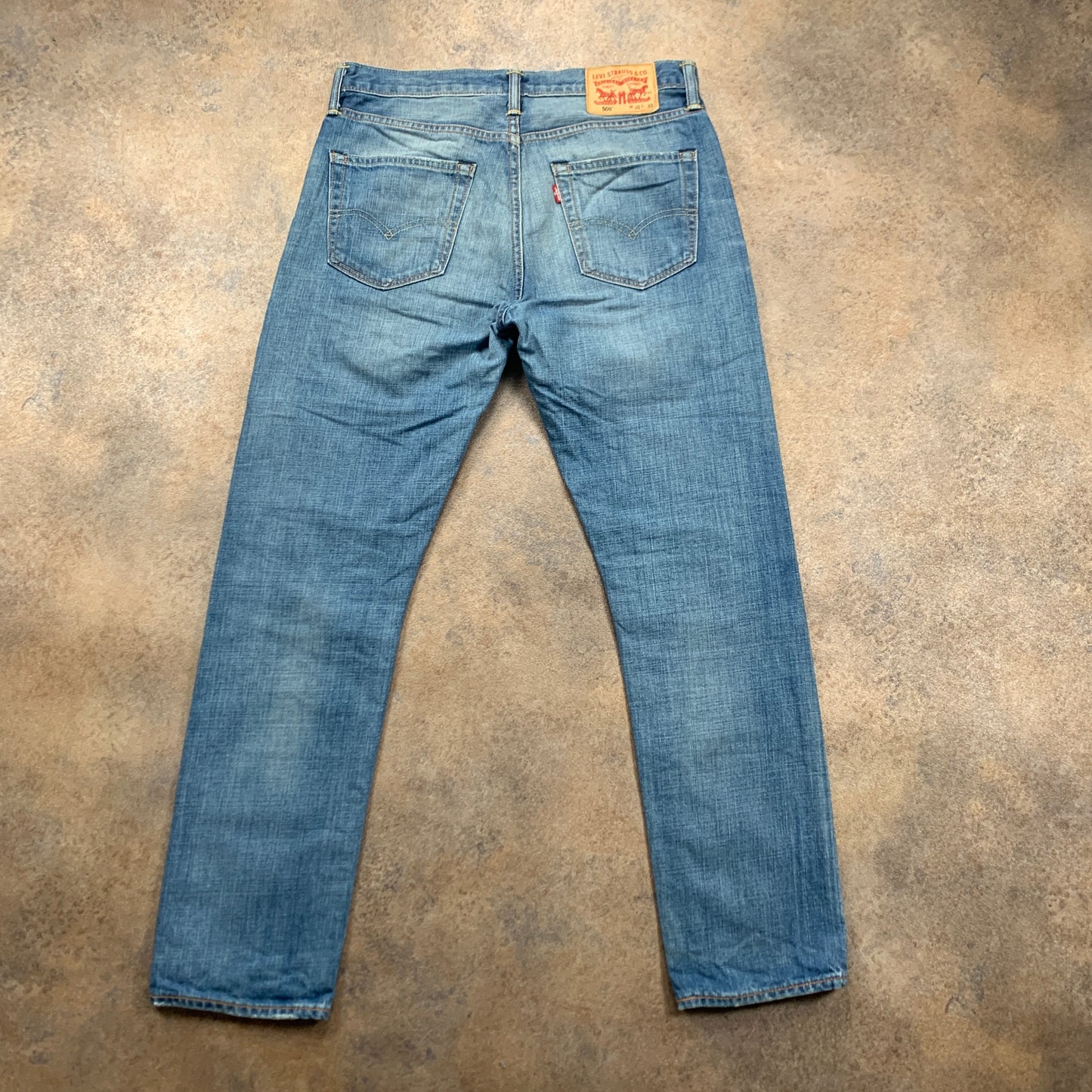 LEVI'S 508 Jeans W30 L29 Mens Slim Fit Straight Blue