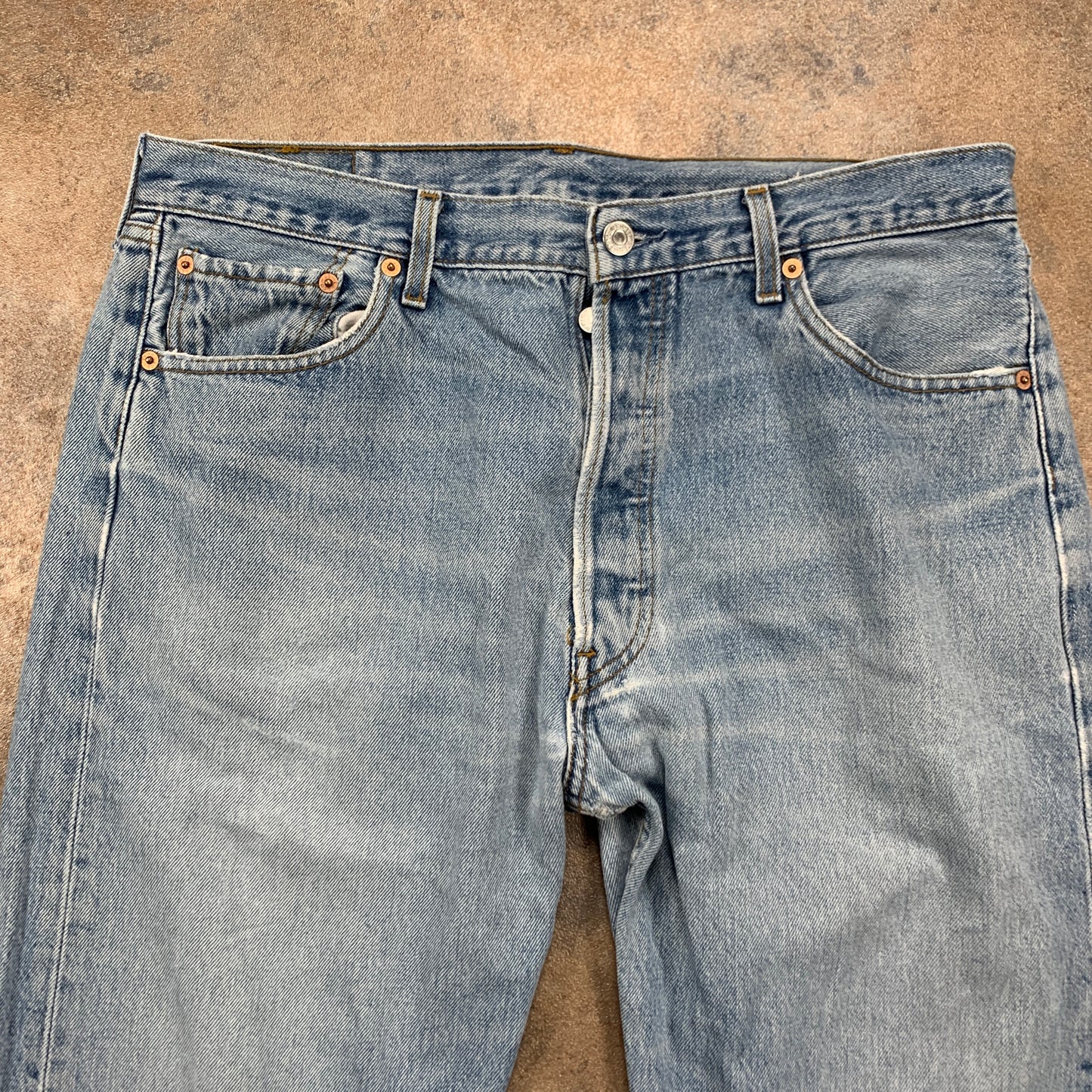 Vintage LEVI'S 501 Jeans W36 L32 Mens Regular Fit Straight Blue