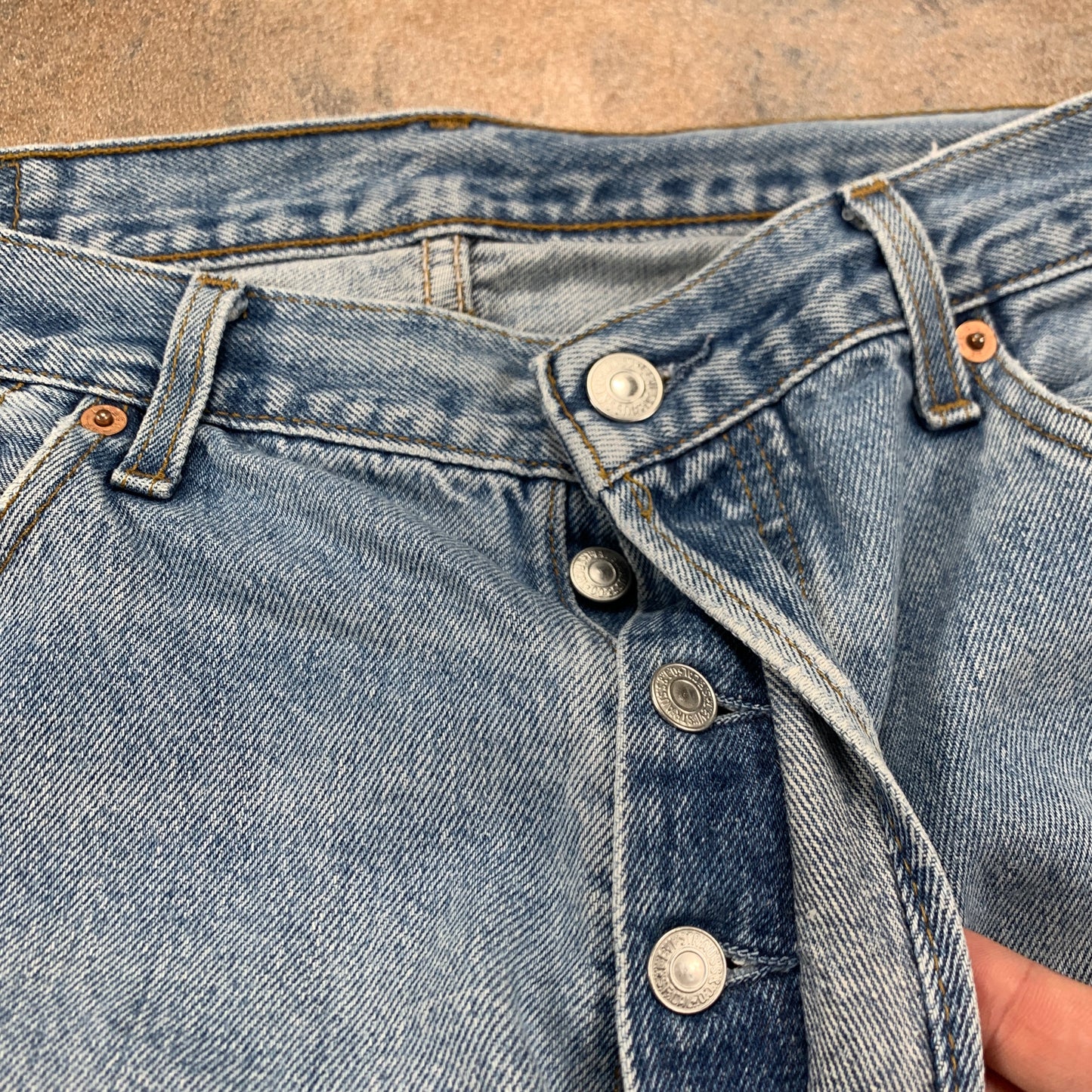 Vintage LEVI'S 501 Jeans W36 L32 Mens Regular Fit Straight Blue