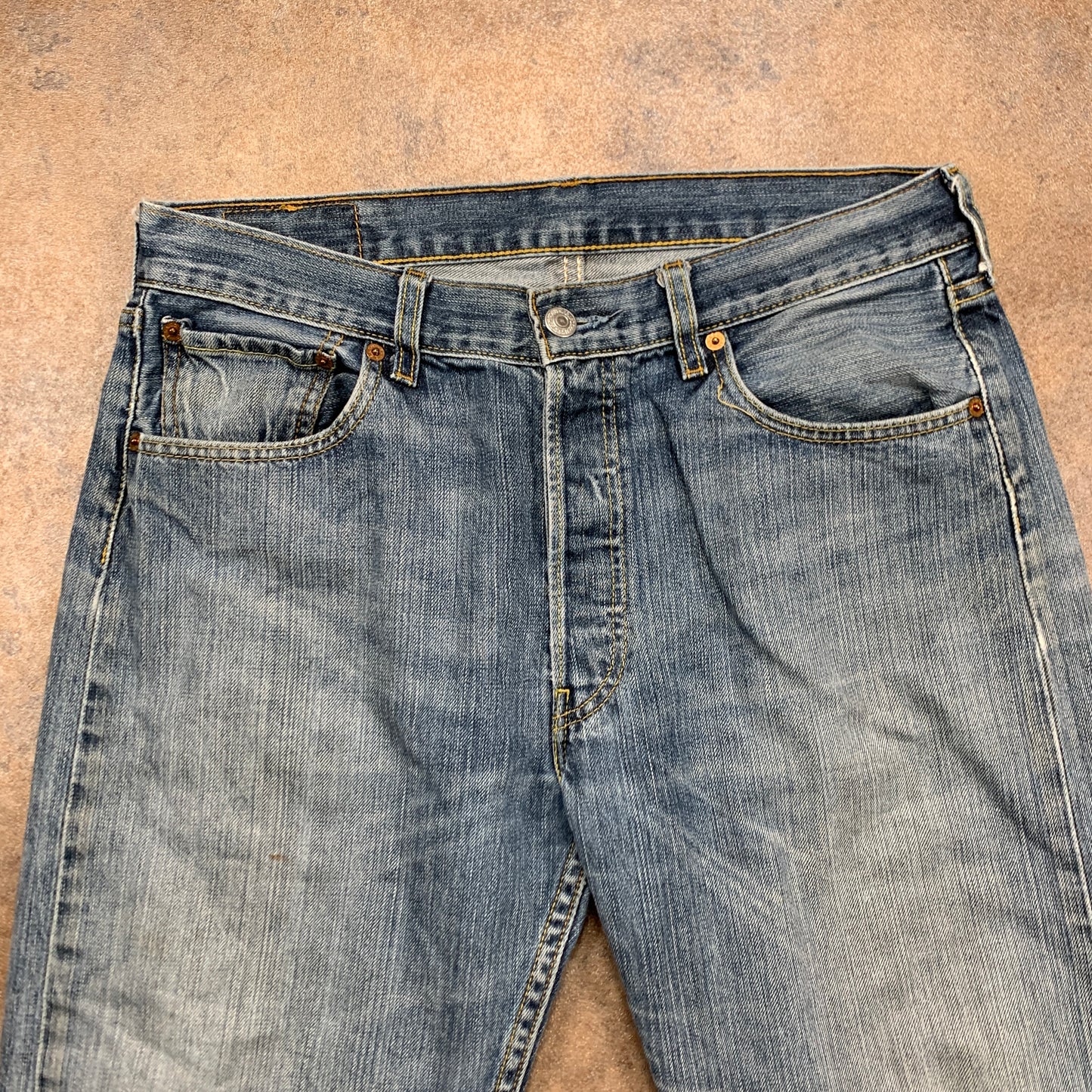 LEVI'S 501 Jeans W32 L30 Mens Regular Fit Straight Blue