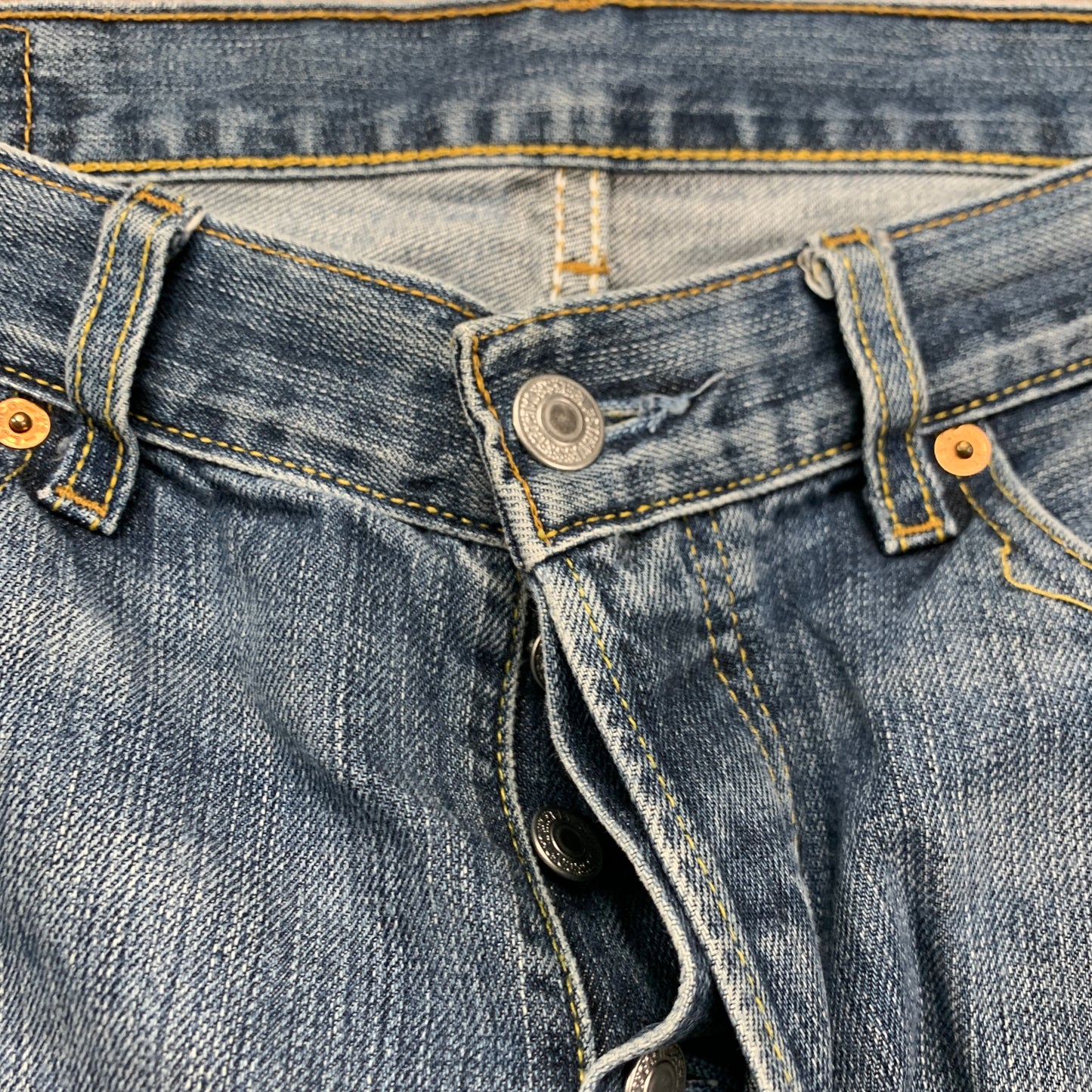 LEVI'S 501 Jeans W32 L30 Mens Regular Fit Straight Blue