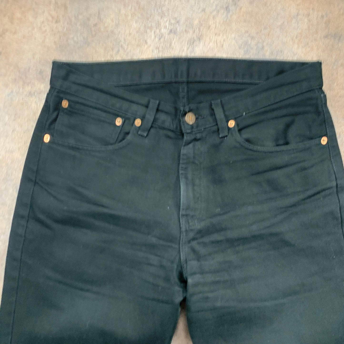 Vintage LEVI'S 751 Jeans W32 L34 Mens Regular Fit Straight Black