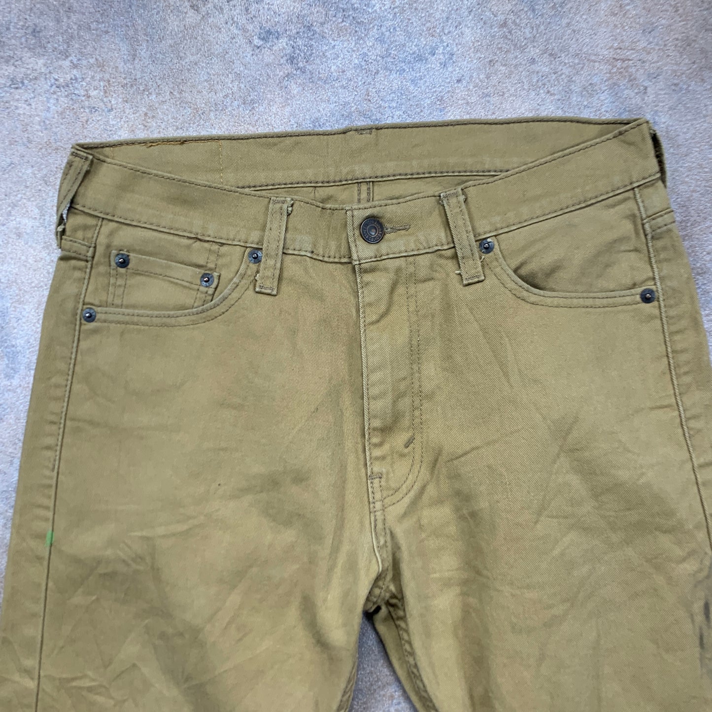 LEVI'S 513 Jeans W30 L29 Mens Slim Fit Beige