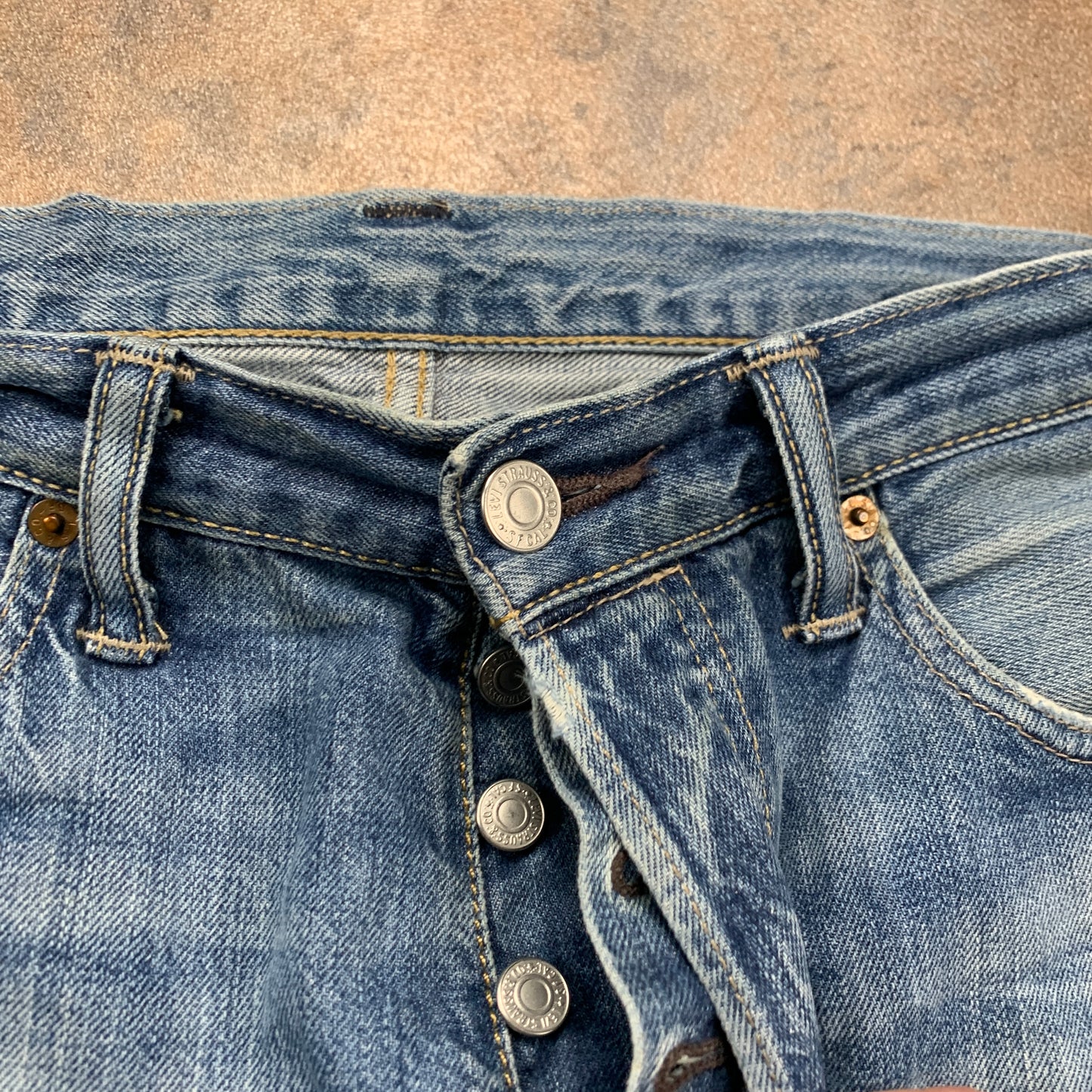 LEVI'S 501 Jeans W32 L29 Mens Regular Fit Straight Blue