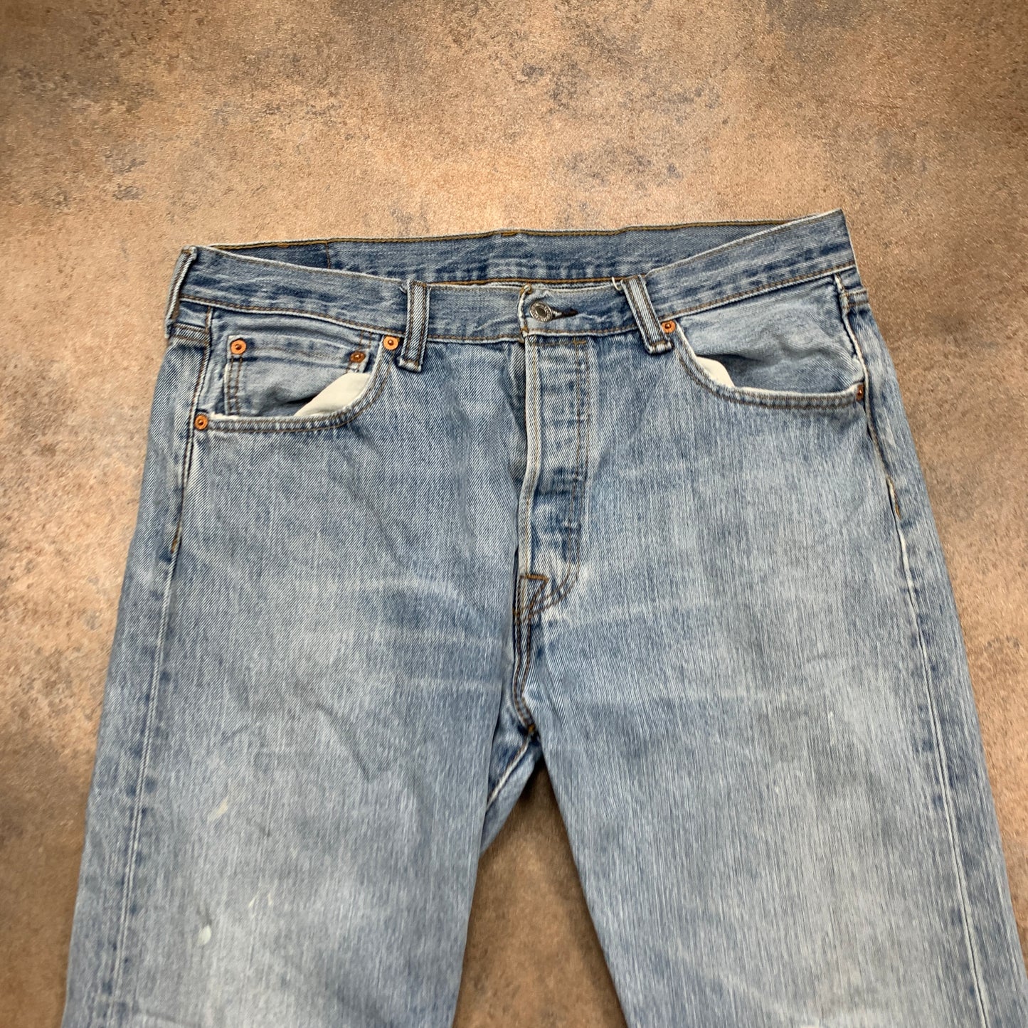 LEVI'S 501 Jeans W34 L31 Mens Regular Fit Straight Blue