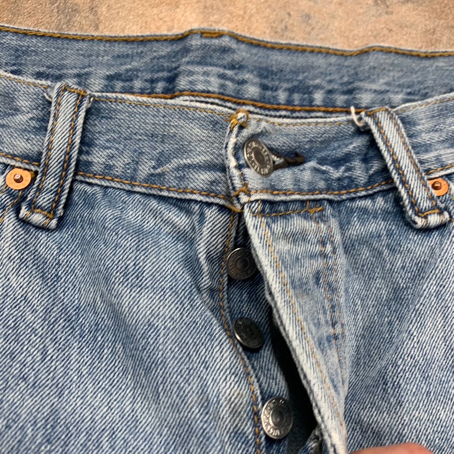 LEVI'S 501 Jeans W34 L31 Mens Regular Fit Straight Blue